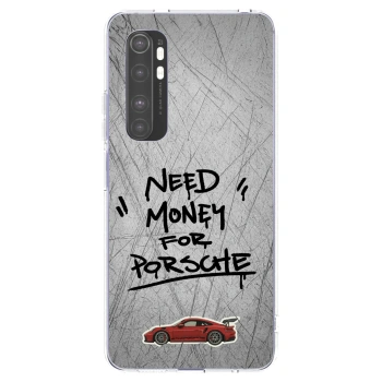 Picasee διαφανής θήκη σιλικόνης Xiaomi Mi Note 10 Lite - Grey Drift