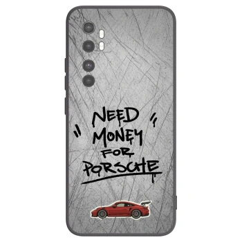 Picasee Μαύρη θήκη σιλικόνης για Xiaomi Mi Note 10 Lite - Grey Drift