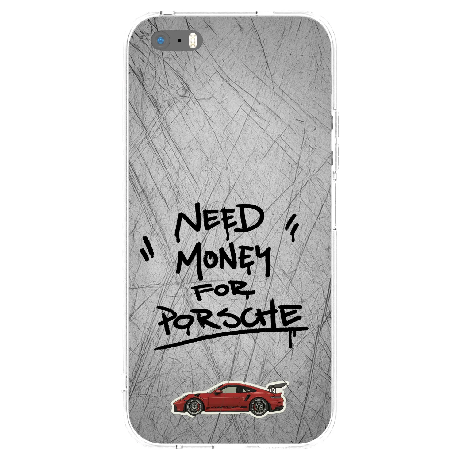 Picasee διαφανής θήκη σιλικόνης Apple iPhone 5/5S/SE - Grey Drift