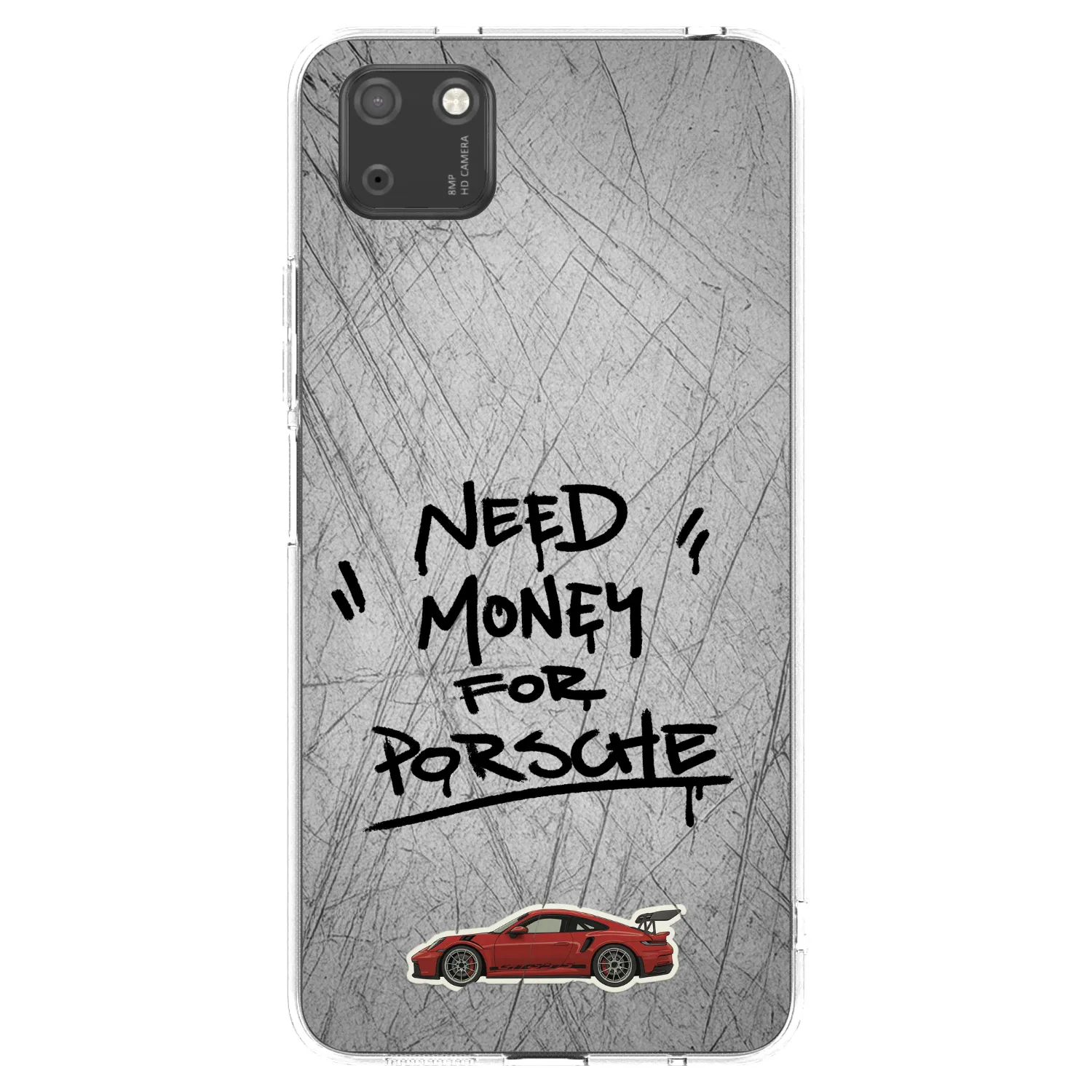 Picasee διαφανής θήκη σιλικόνης Huawei Y5P - Grey Drift