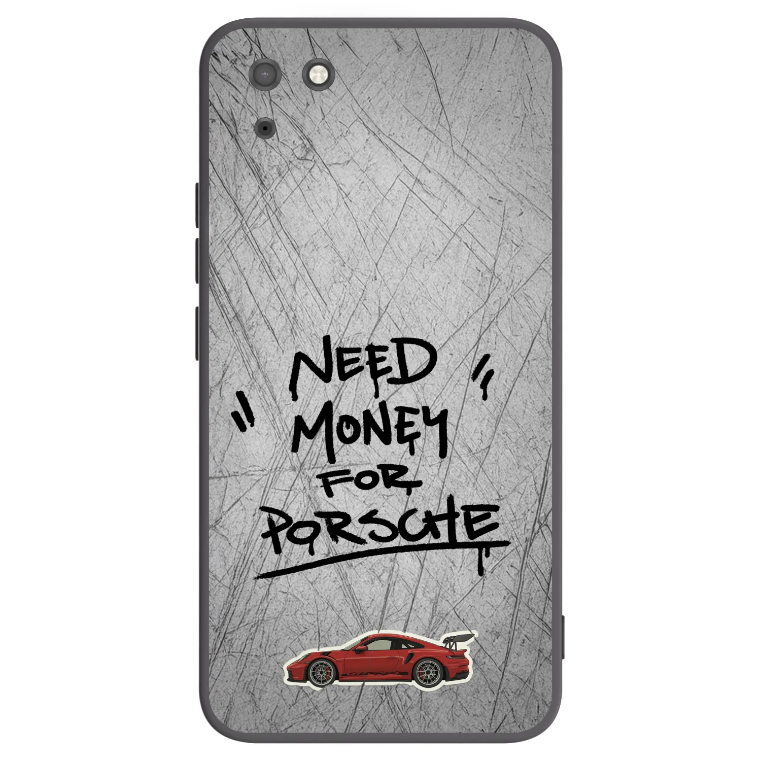 Picasee Μαύρη θήκη σιλικόνης για Huawei Y5P - Grey Drift