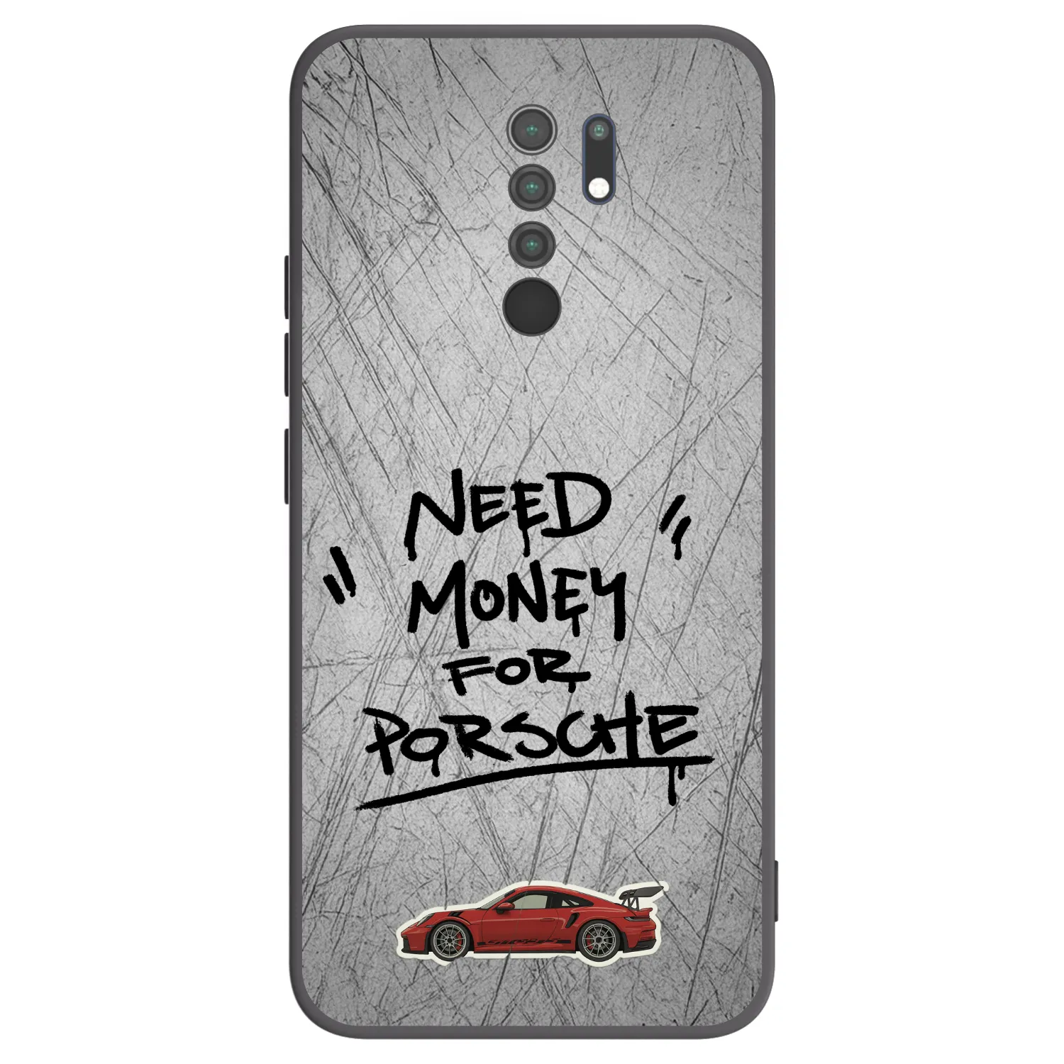 Picasee Μαύρη θήκη σιλικόνης για Xiaomi Redmi 9 - Grey Drift