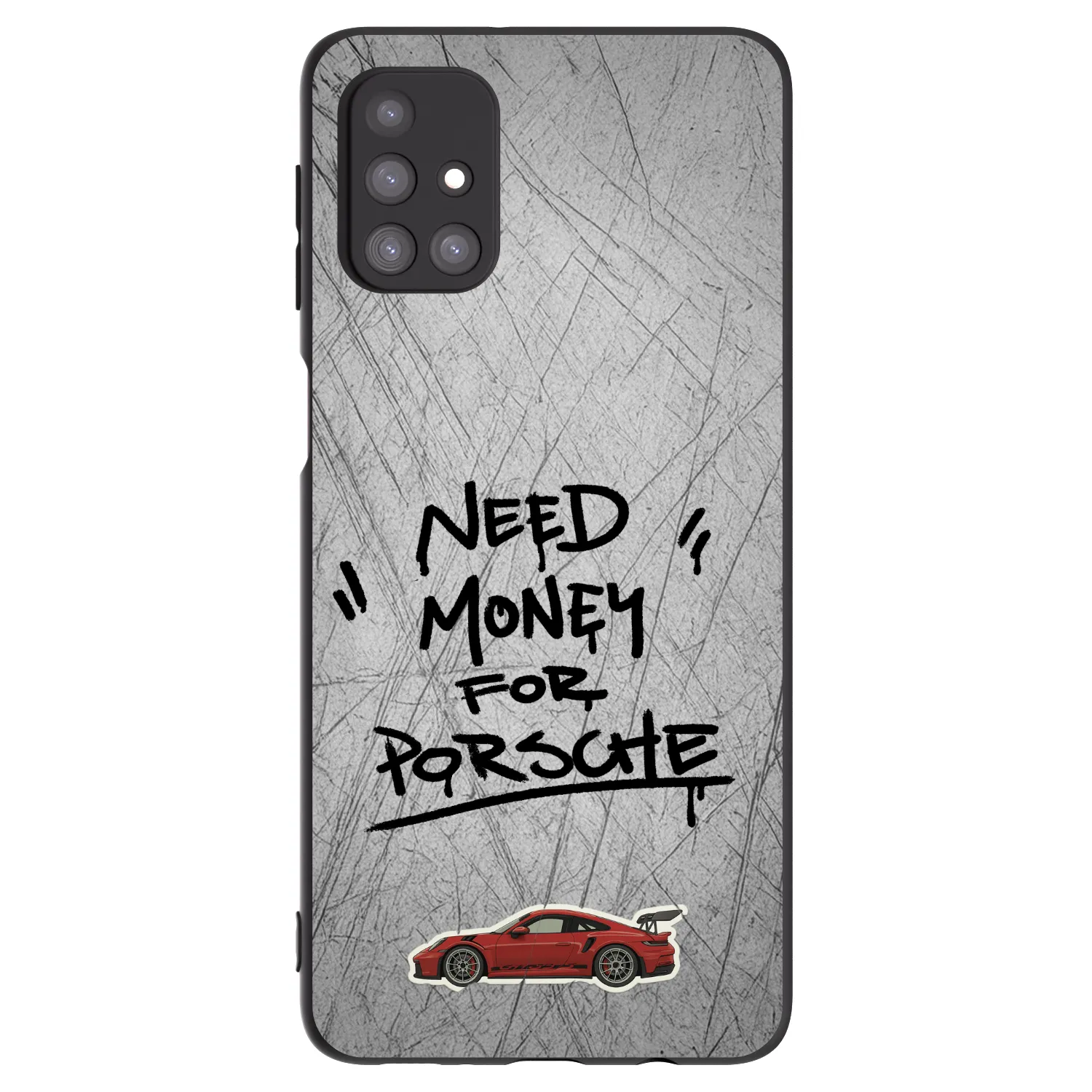 Picasee Μαύρη θήκη σιλικόνης για Samsung Galaxy M31s - Grey Drift