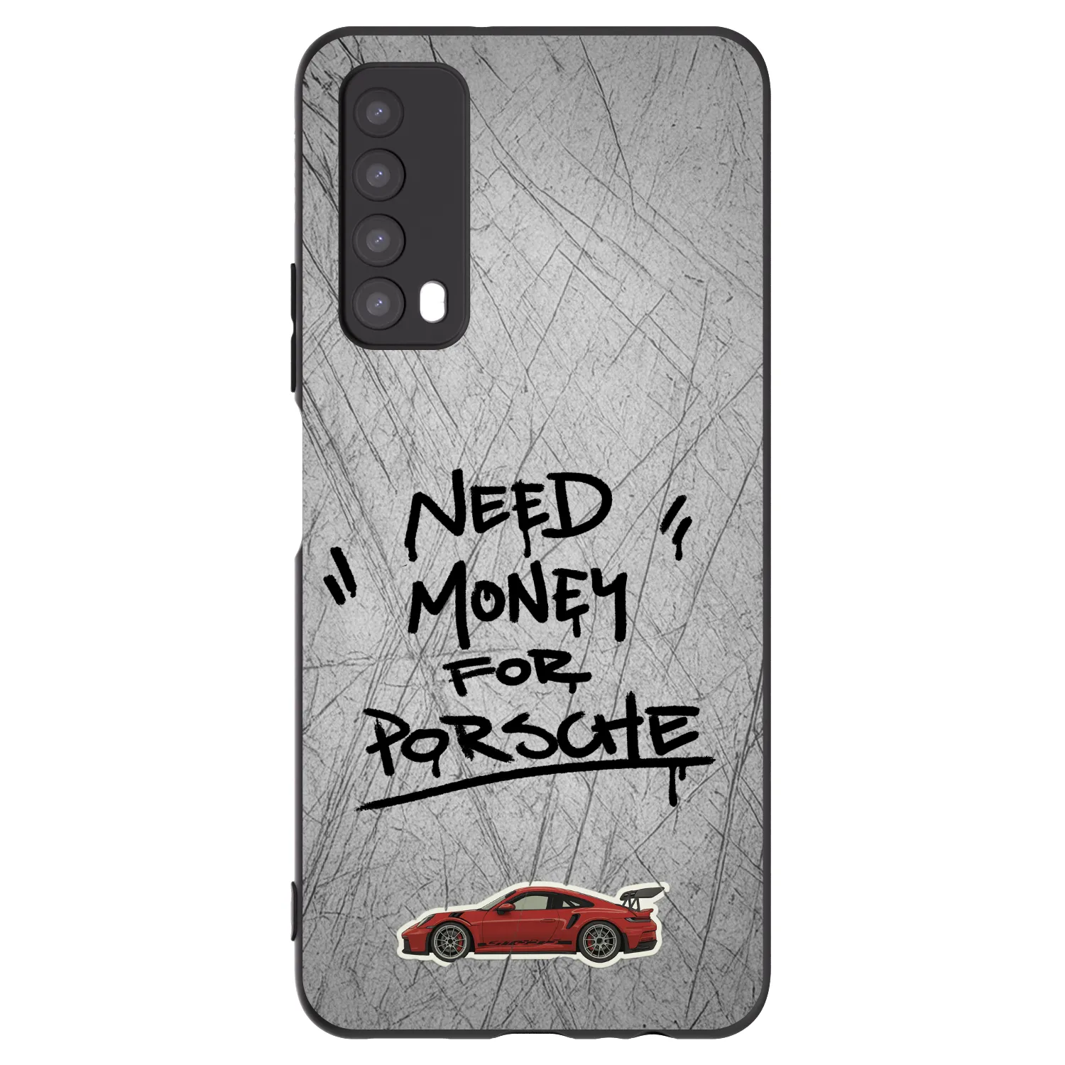 Picasee Μαύρη θήκη σιλικόνης για Huawei P Smart 2021 - Grey Drift