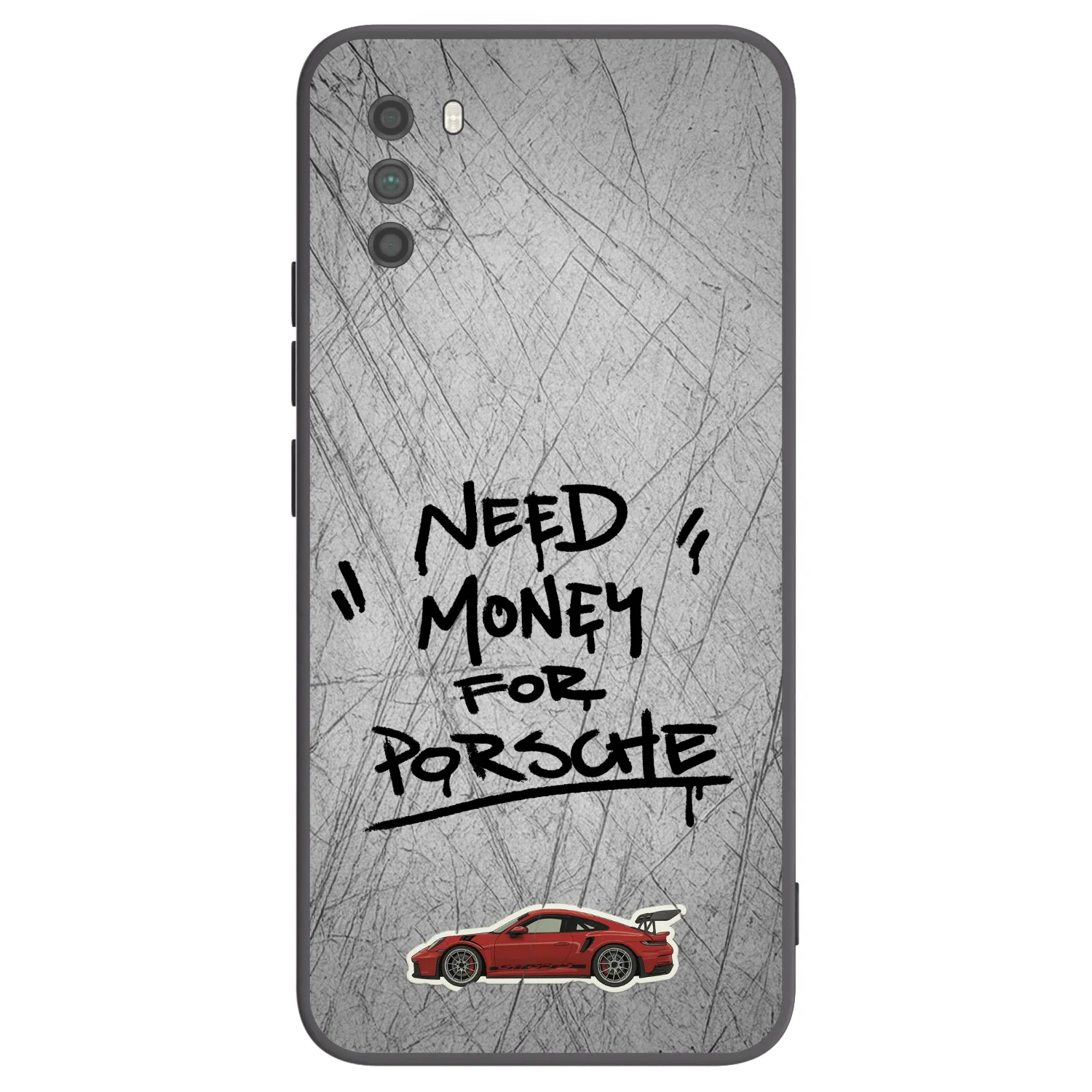 Picasee Μαύρη θήκη σιλικόνης για Xiaomi Poco M3 - Grey Drift