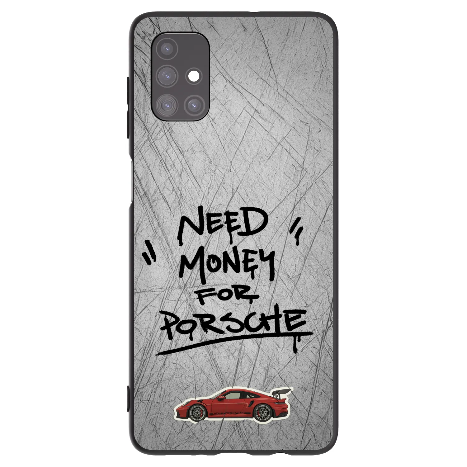 Picasee Μαύρη θήκη σιλικόνης για Samsung Galaxy M51 M515F - Grey Drift