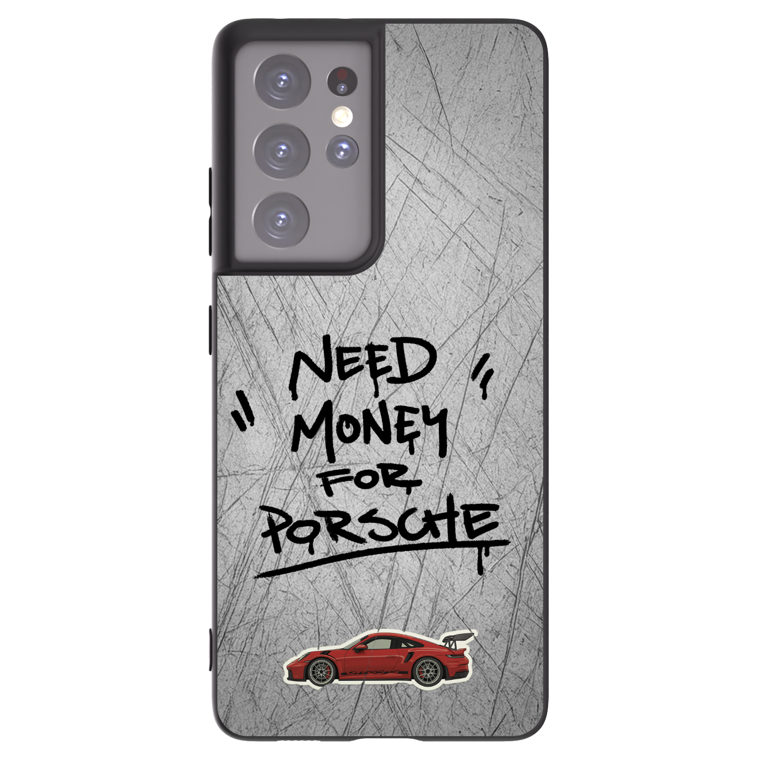 Picasee Μαύρη θήκη σιλικόνης για Samsung Galaxy S21 Ultra 5G G998B - Grey Drift