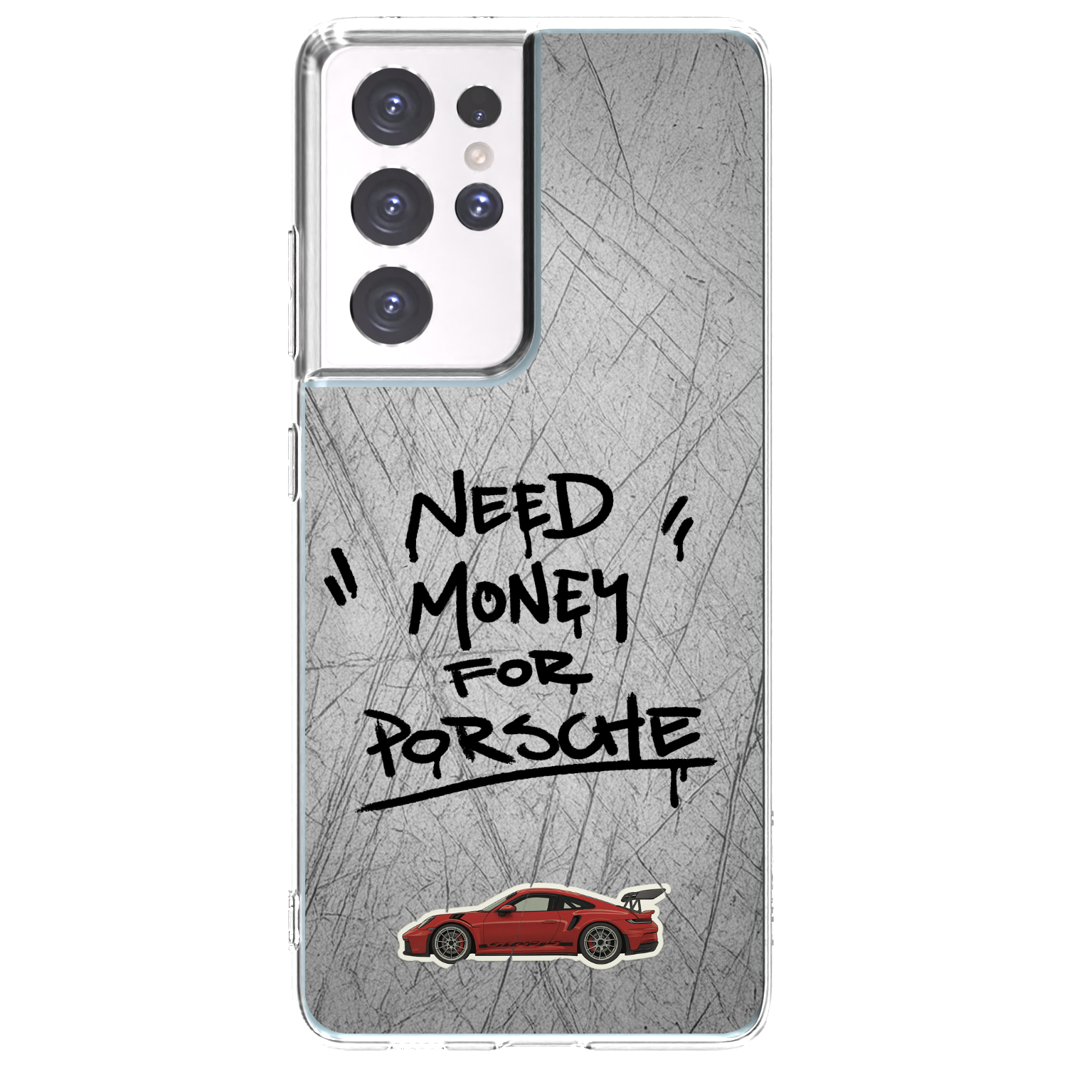 Picasee διαφανής θήκη σιλικόνης Samsung Galaxy S21 Ultra 5G G998B - Grey Drift