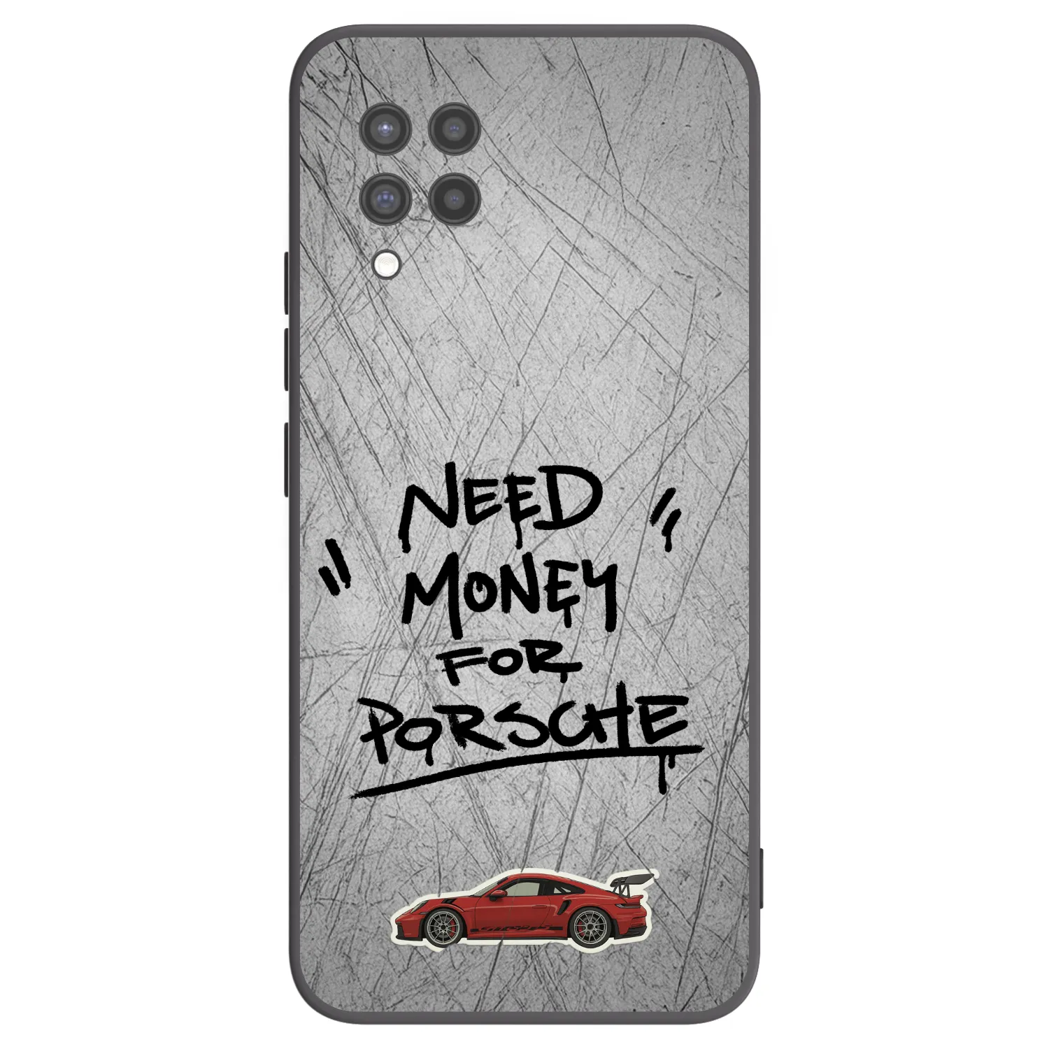 Picasee Μαύρη θήκη σιλικόνης για Samsung Galaxy A42 A426B - Grey Drift
