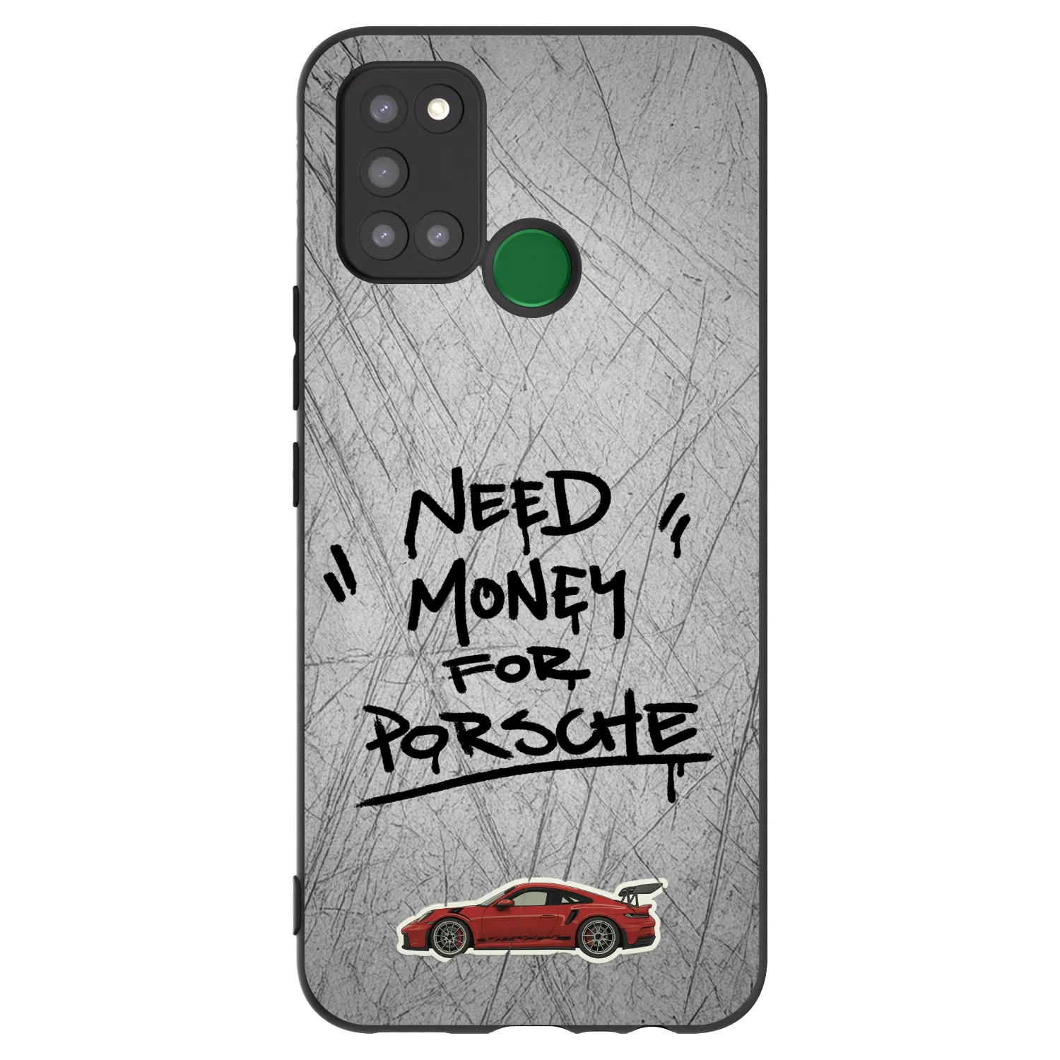 Picasee Μαύρη θήκη σιλικόνης για Realme 7i - Grey Drift