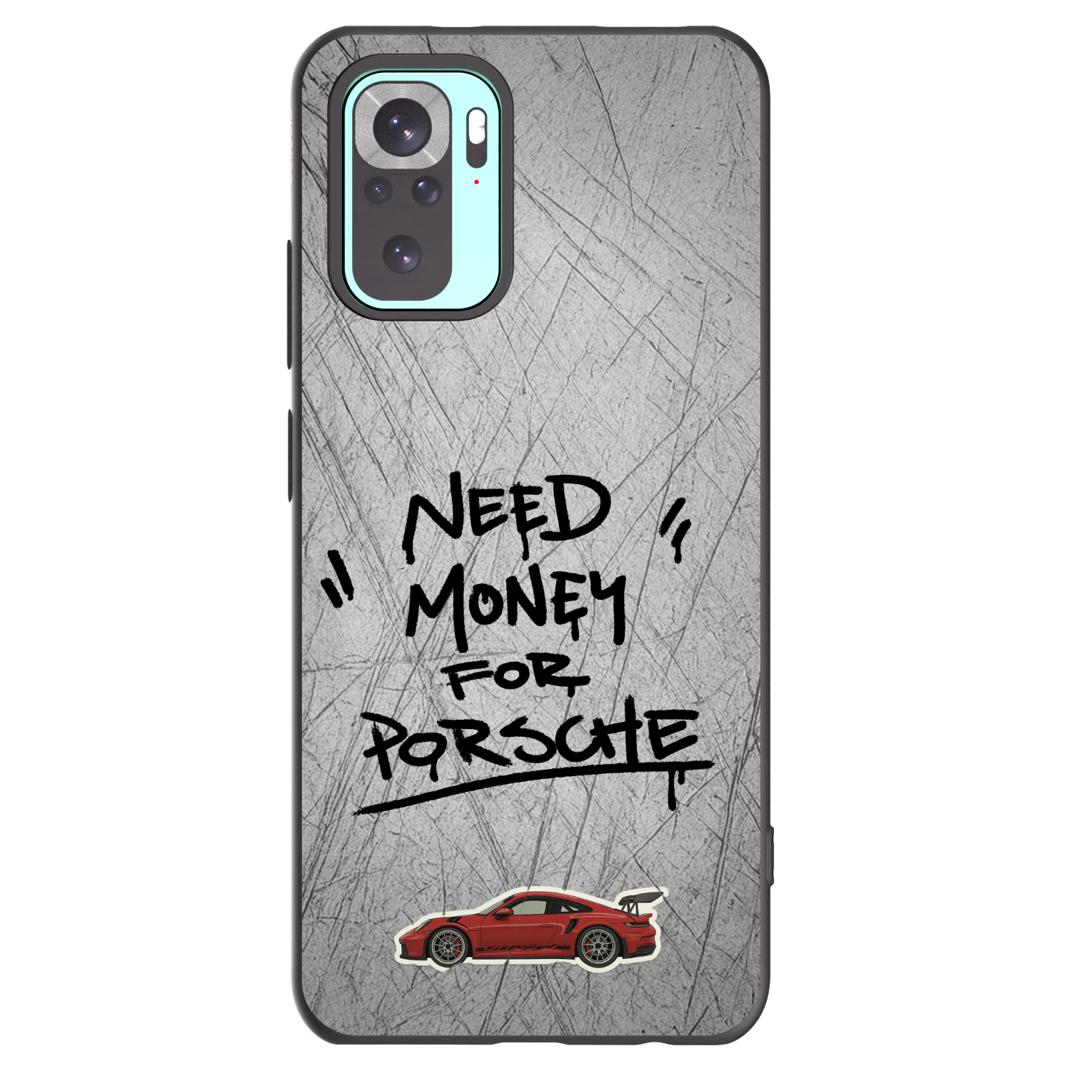 Picasee Μαύρη θήκη σιλικόνης για Xiaomi Redmi Note 10 Pro - Grey Drift