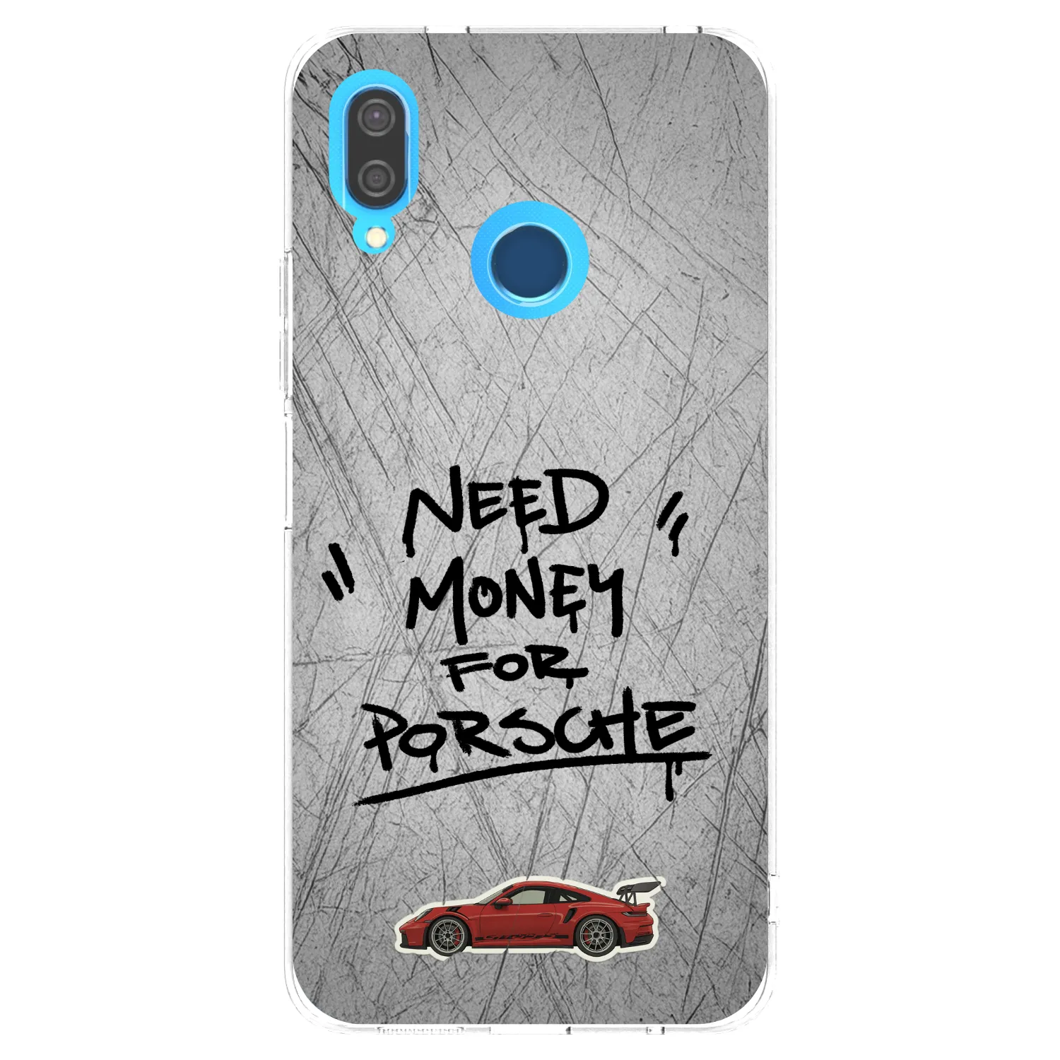 Picasee διαφανής θήκη σιλικόνης Huawei P20 Lite - Grey Drift