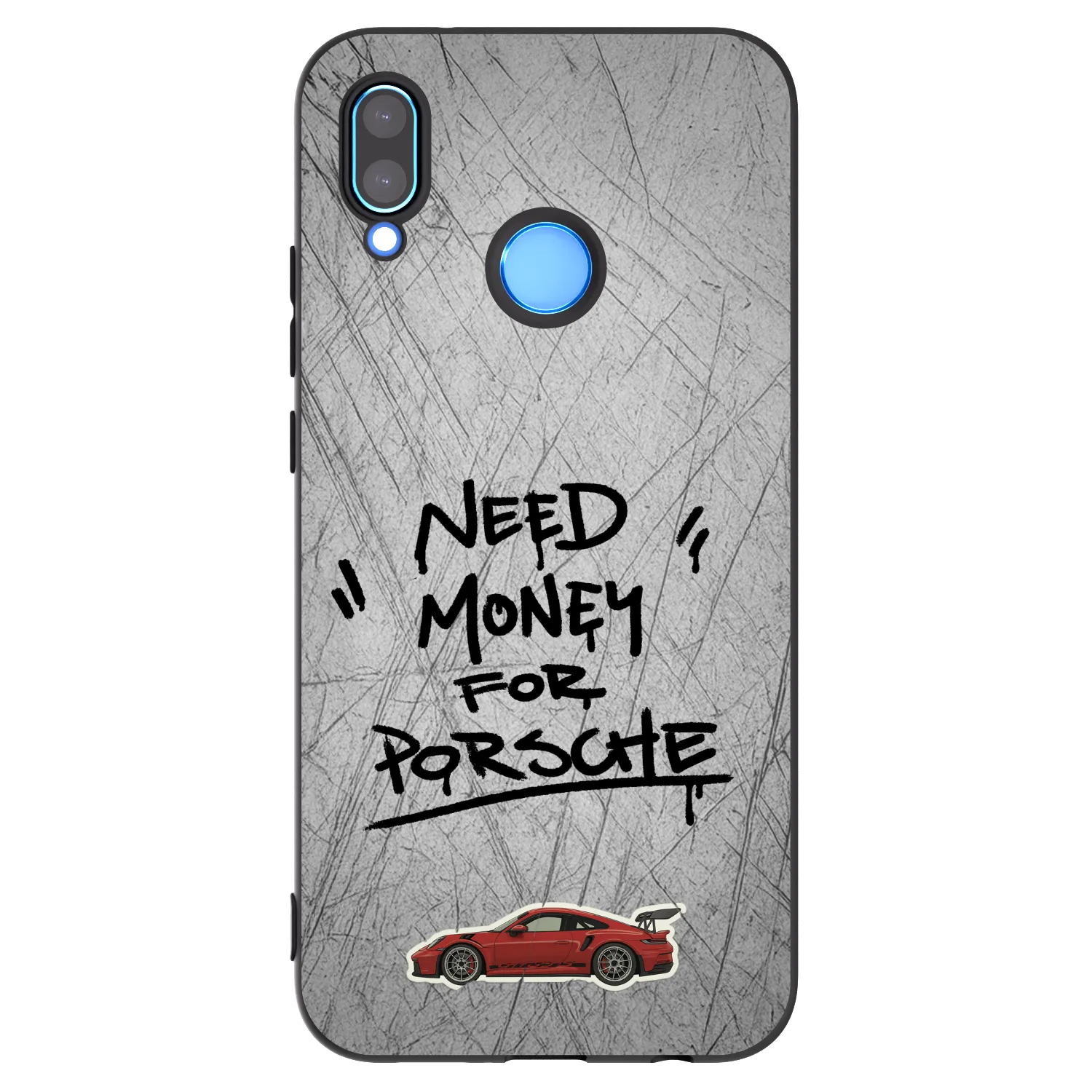 Picasee Μαύρη θήκη σιλικόνης για Huawei P20 Lite - Grey Drift