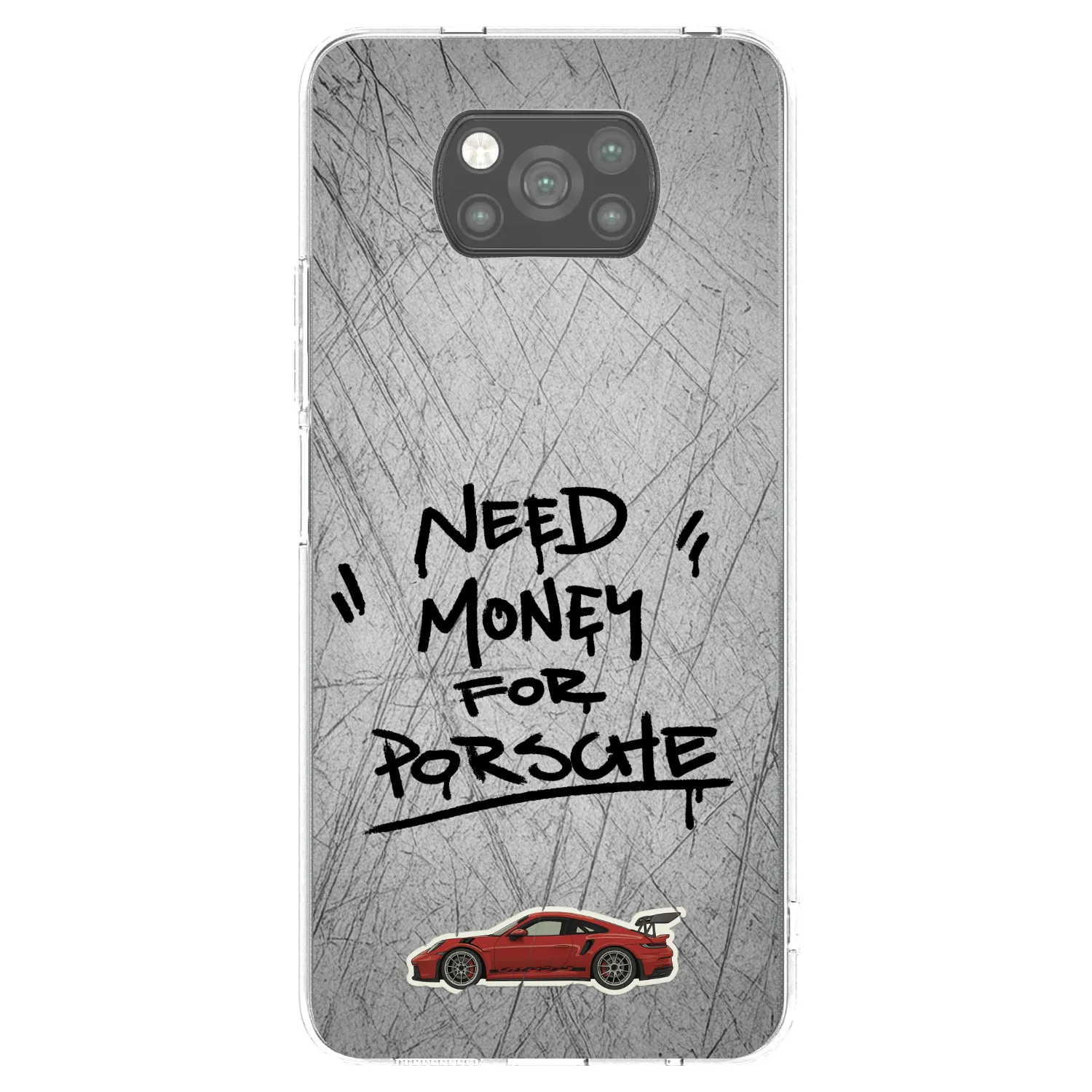 Picasee Μαύρη θήκη σιλικόνης για Xiaomi Poco X3 Pro - Grey Drift