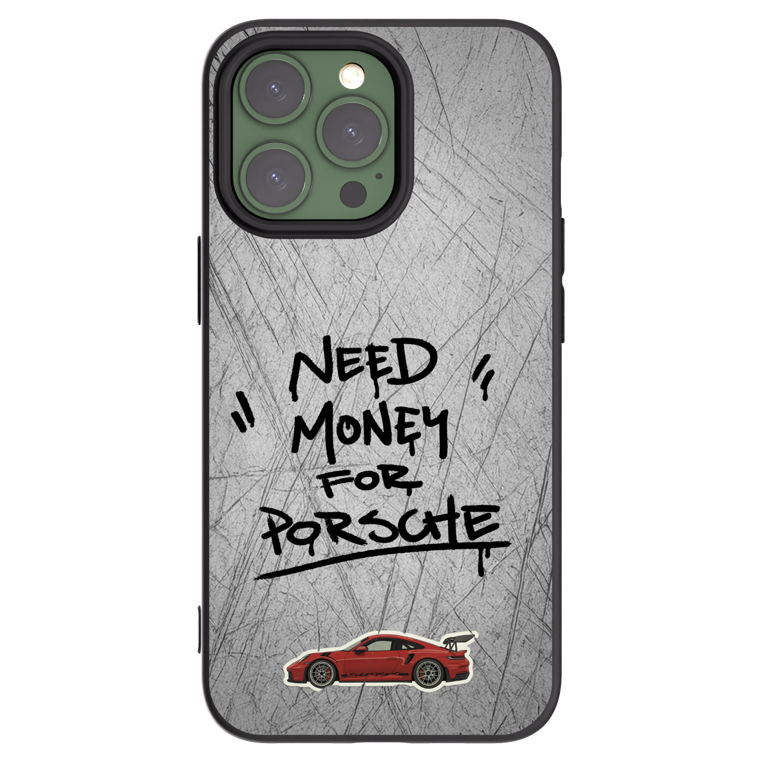 Picasee Μαύρη θήκη σιλικόνης για Apple iPhone 13 Pro - Grey Drift