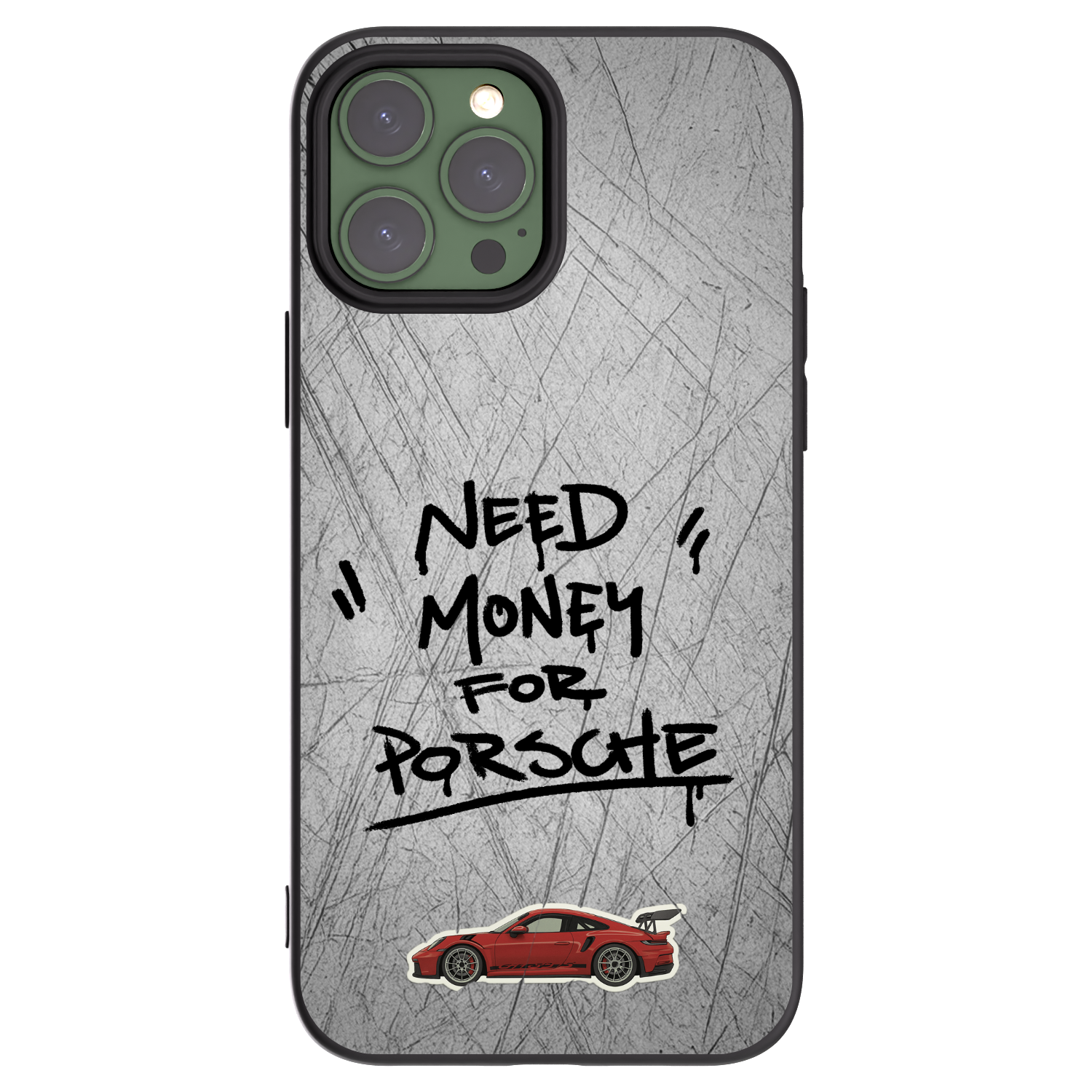 Picasee Μαύρη θήκη σιλικόνης για Apple iPhone 13 Pro Max - Grey Drift