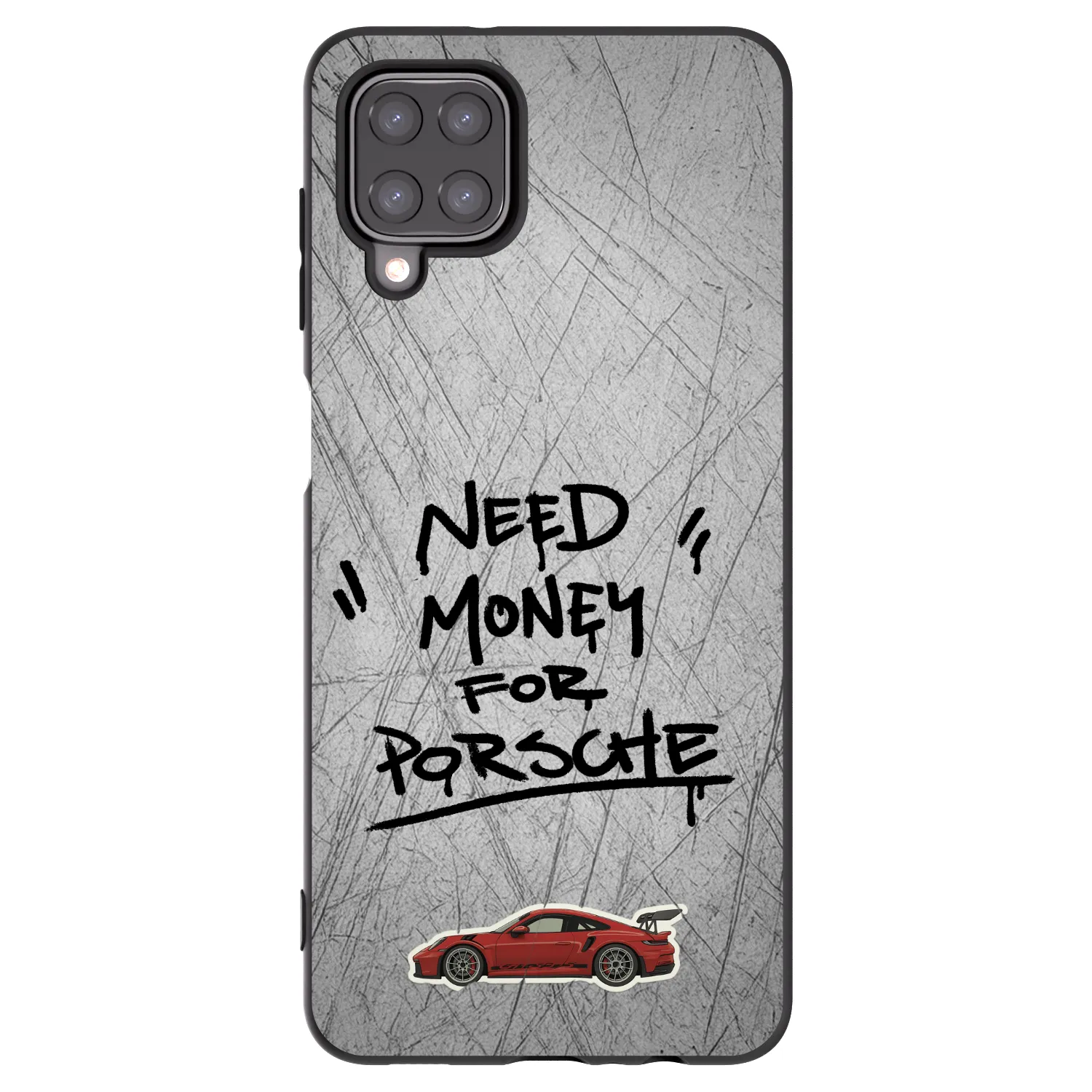 Picasee Μαύρη θήκη σιλικόνης για Samsung Galaxy M12 M127F - Grey Drift