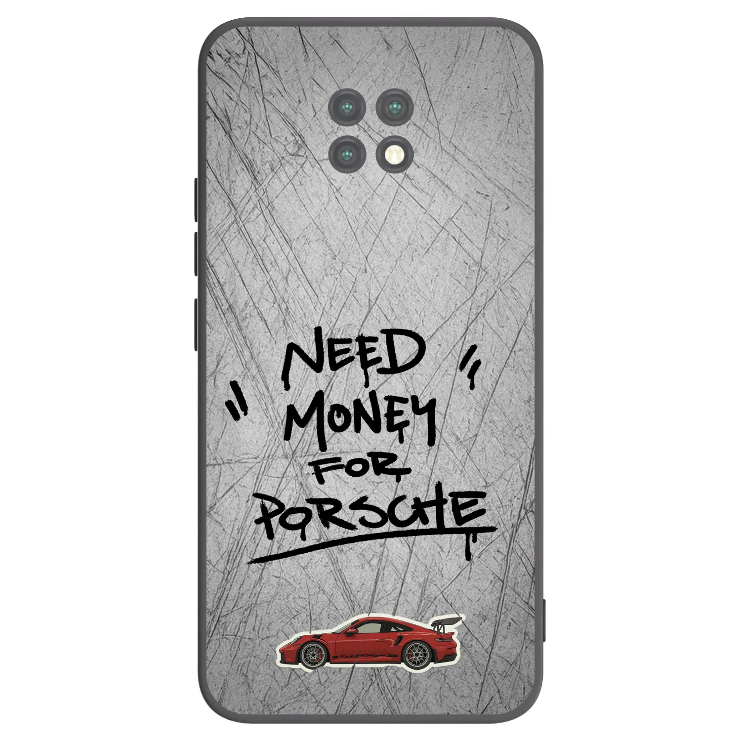 Picasee Μαύρη θήκη σιλικόνης για Xiaomi Redmi Note 9T - Grey Drift