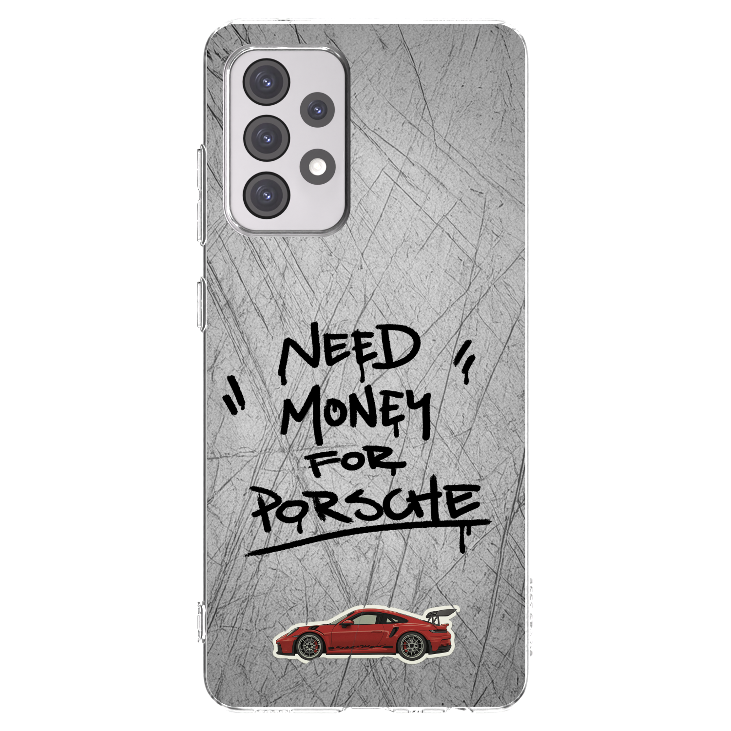 Picasee διαφανής θήκη σιλικόνης Samsung Galaxy A52s 5G A528B - Grey Drift