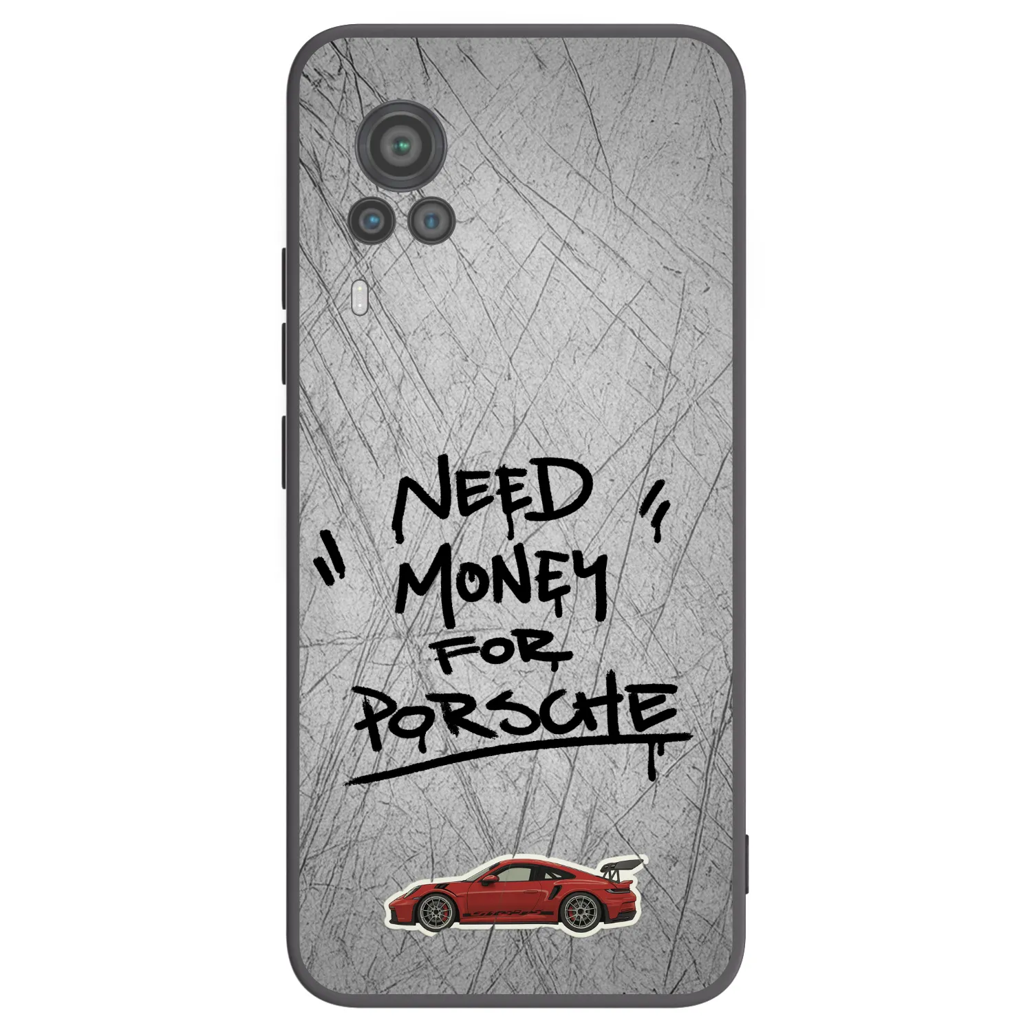 Picasee Μαύρη θήκη σιλικόνης για Vivo X60 Pro 5G - Grey Drift