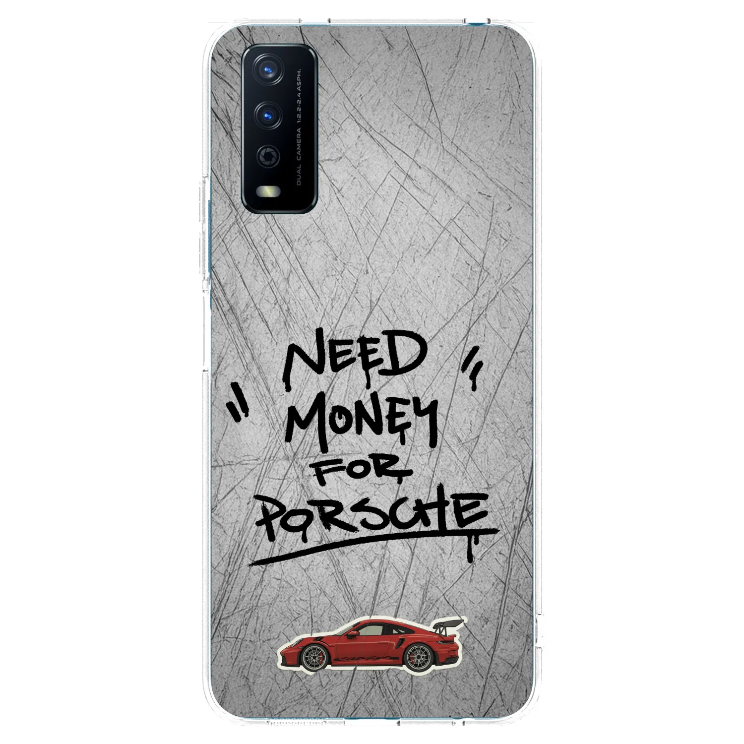 Picasee διαφανής θήκη σιλικόνης Vivo Y11s - Grey Drift