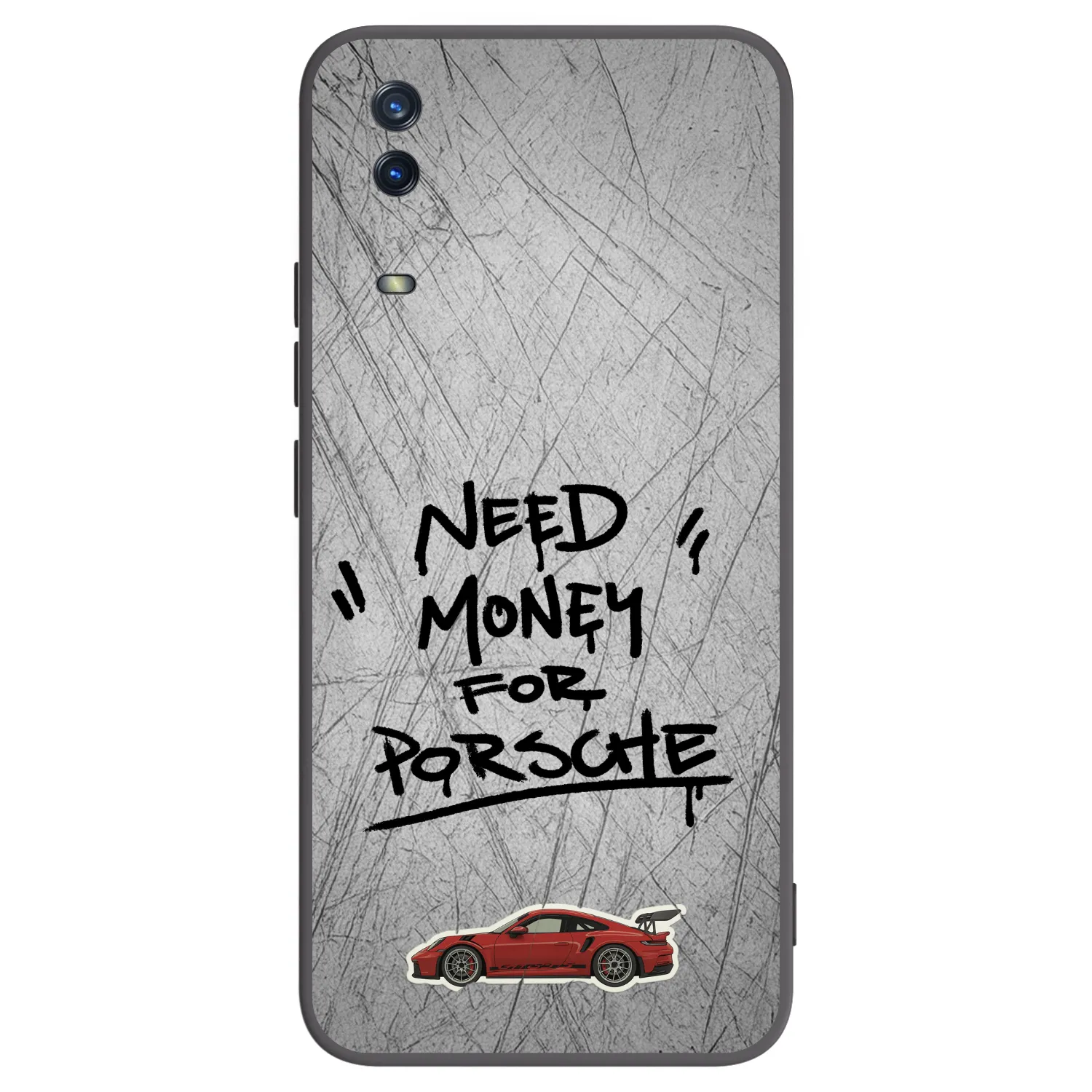 Picasee Μαύρη θήκη σιλικόνης για Vivo Y11s - Grey Drift