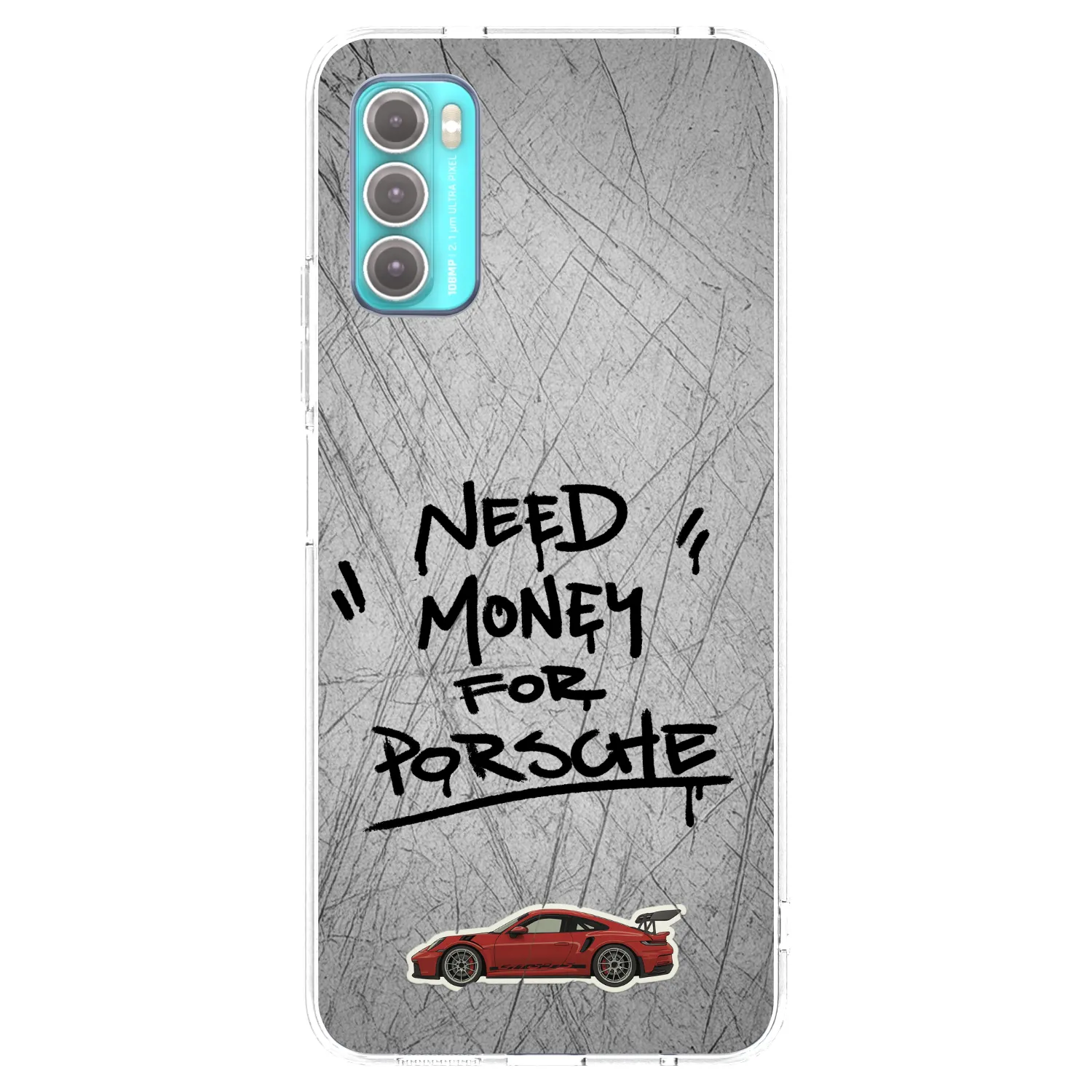 Picasee διαφανής θήκη σιλικόνης Motorola Moto G60 - Grey Drift