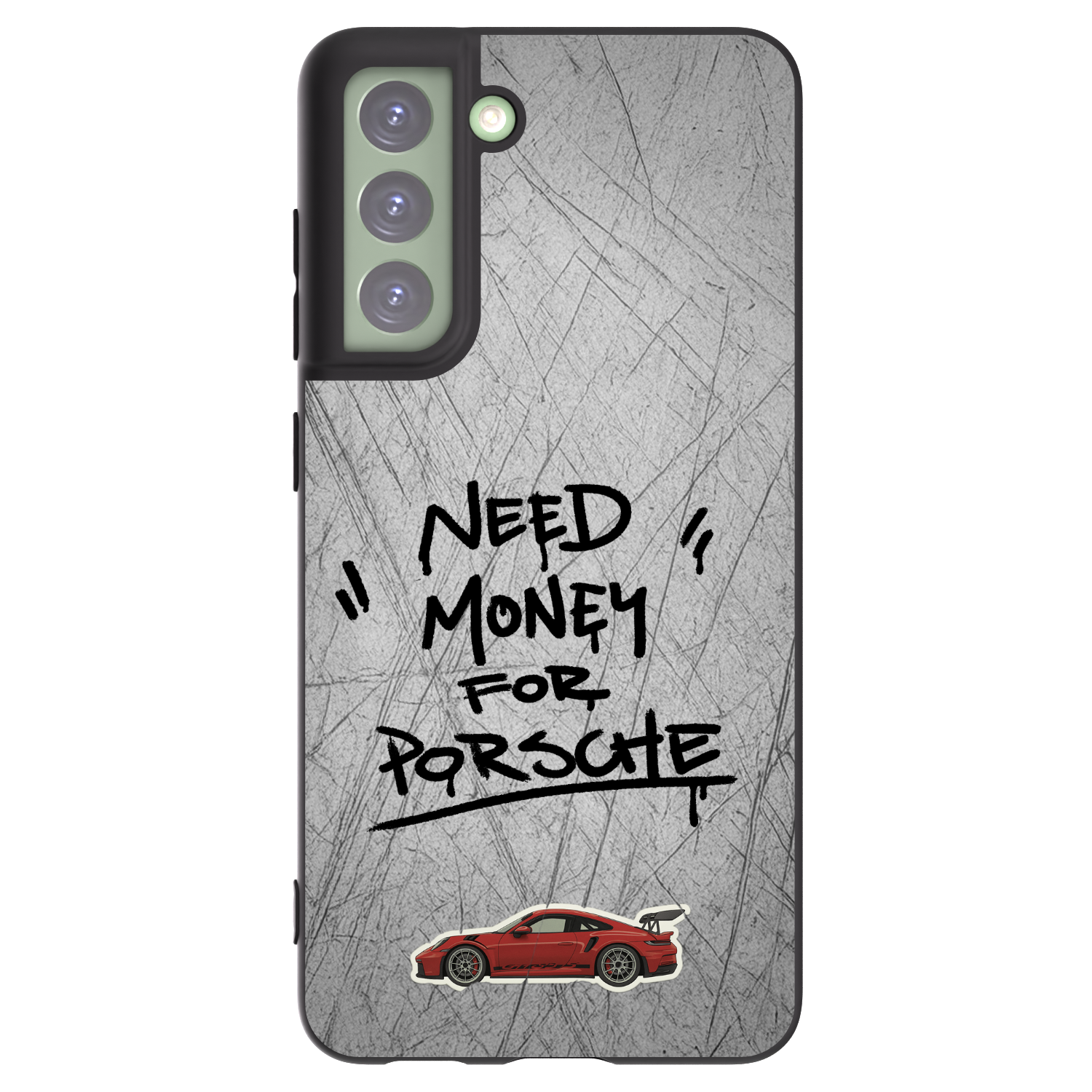 Picasee Μαύρη θήκη σιλικόνης για Samsung Galaxy S21 FE 5G - Grey Drift
