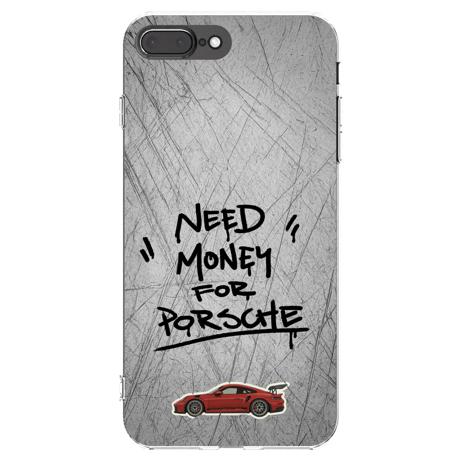 Picasee διαφανής θήκη σιλικόνης Apple iPhone 7 Plus - Grey Drift