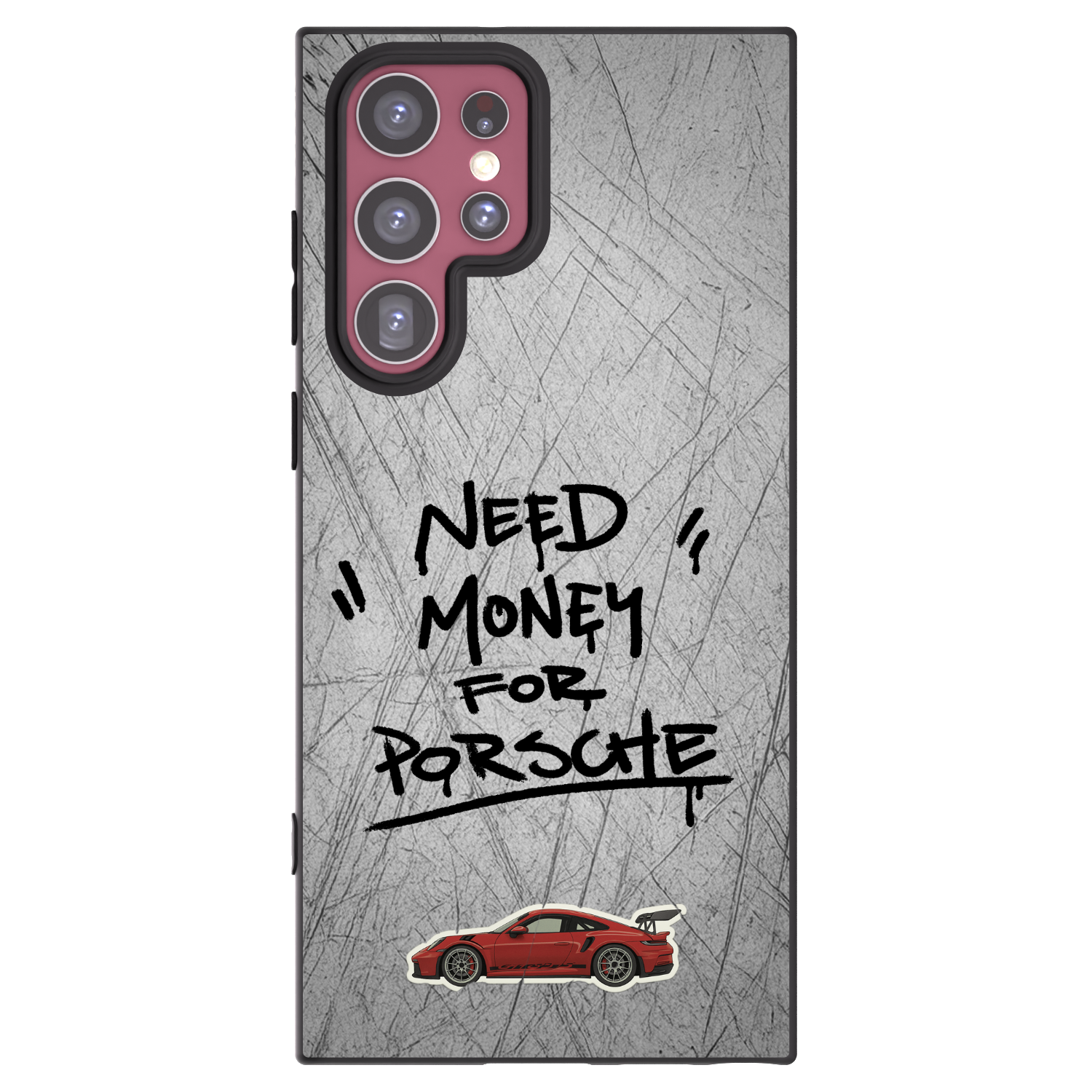 Picasee Μαύρη θήκη σιλικόνης για Samsung Galaxy S22 Ultra 5G - Grey Drift