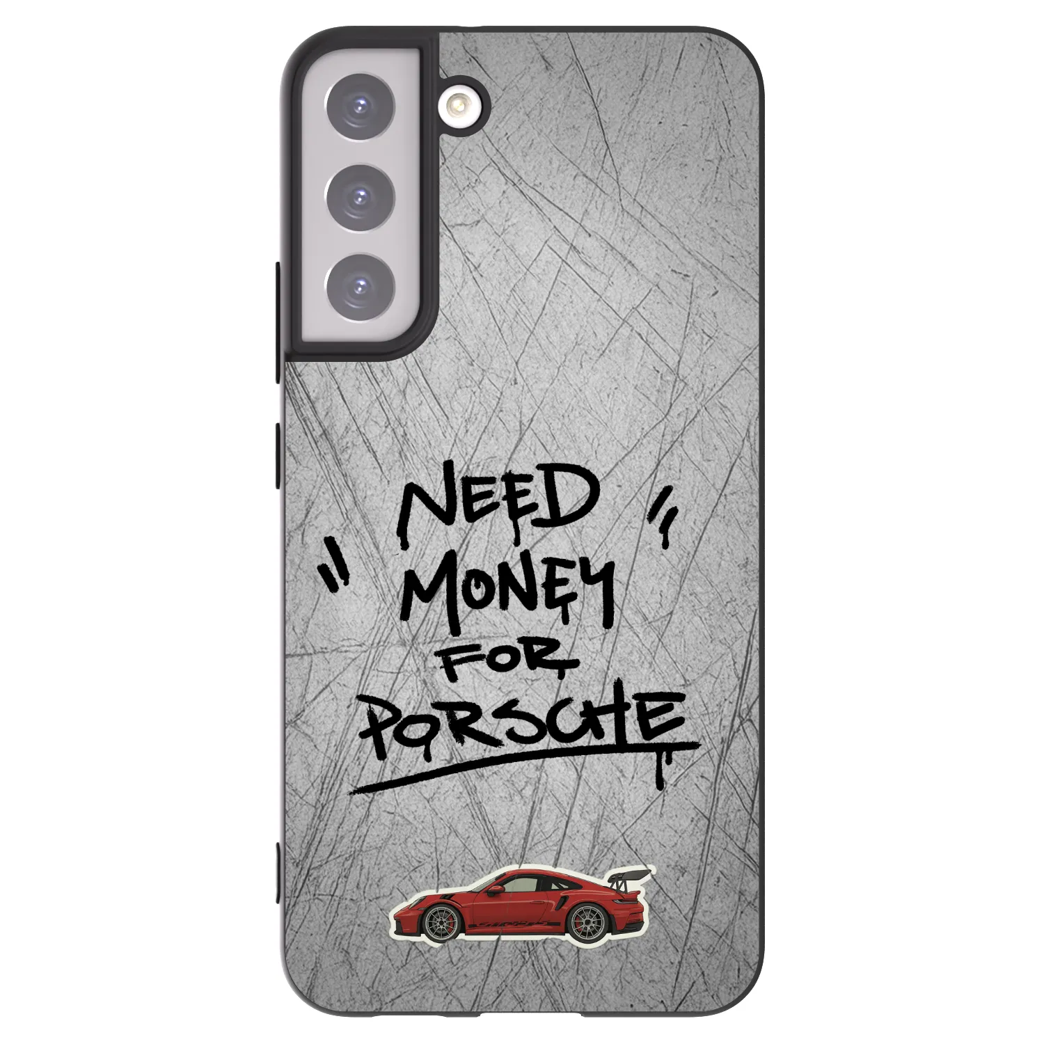 Picasee Μαύρη θήκη σιλικόνης για Samsung Galaxy S22+ 5G - Grey Drift