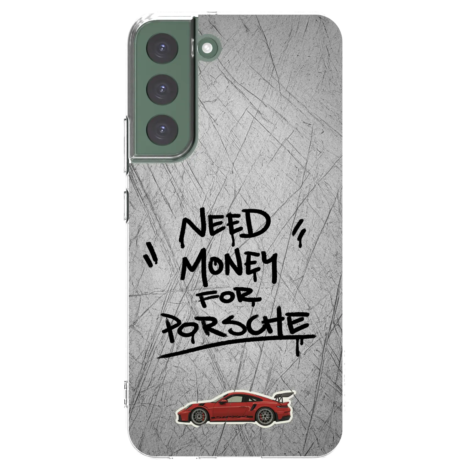 Picasee διαφανής θήκη σιλικόνης Samsung Galaxy S22+ 5G - Grey Drift
