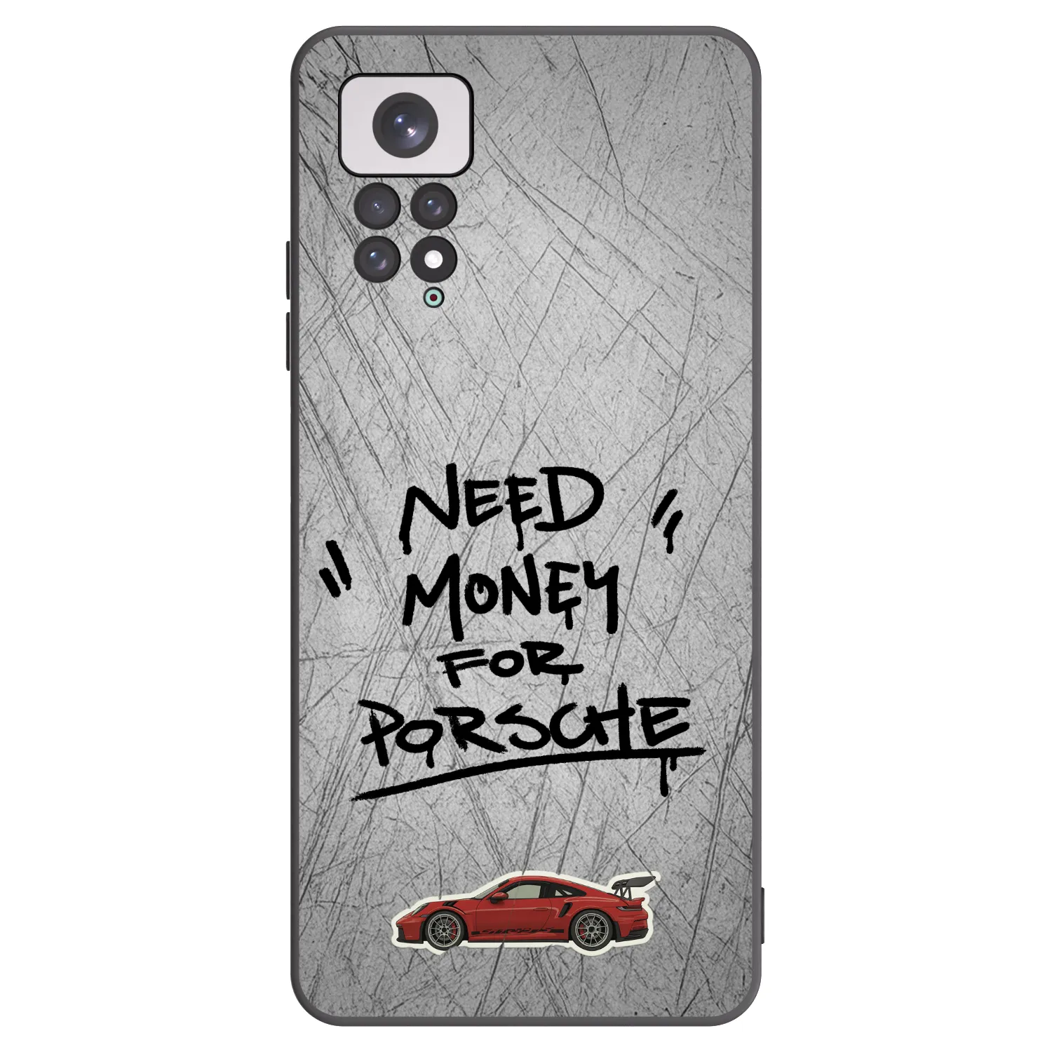 Picasee Μαύρη θήκη σιλικόνης για Xiaomi Redmi Note 11 - Grey Drift