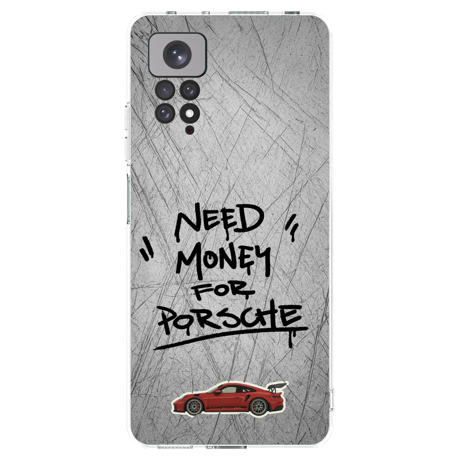 Picasee διαφανής θήκη σιλικόνης Xiaomi Redmi Note 11 - Grey Drift