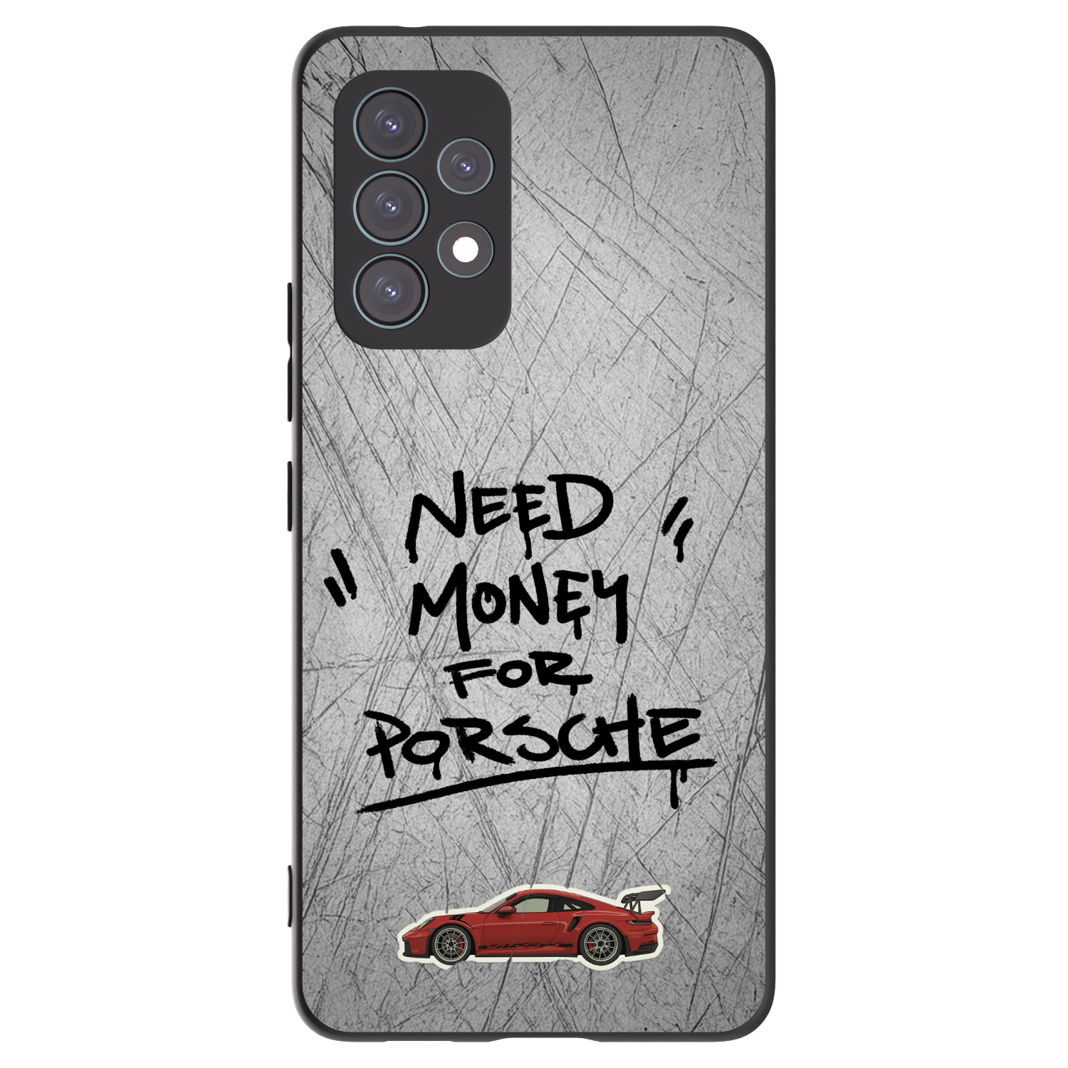 Picasee Μαύρη θήκη σιλικόνης για Samsung Galaxy A53 5G A536 - Grey Drift