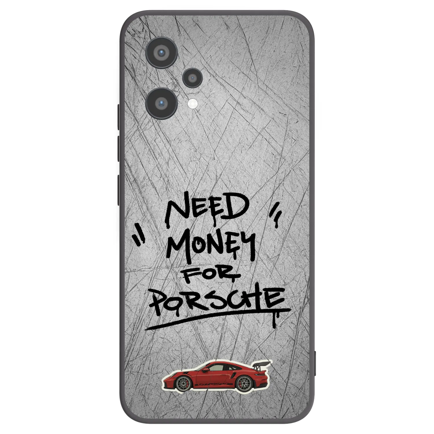 Picasee Μαύρη θήκη σιλικόνης για Realme 9 Pro 5G - Grey Drift