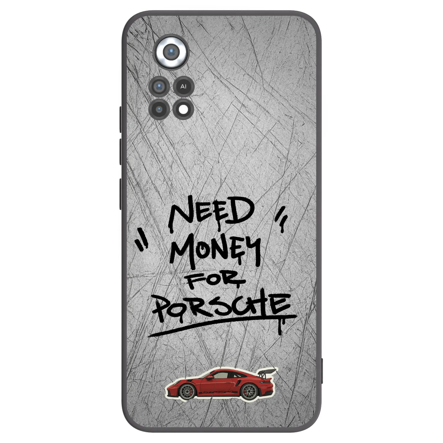 Picasee Μαύρη θήκη σιλικόνης για Xiaomi Poco X4 Pro 5G - Grey Drift