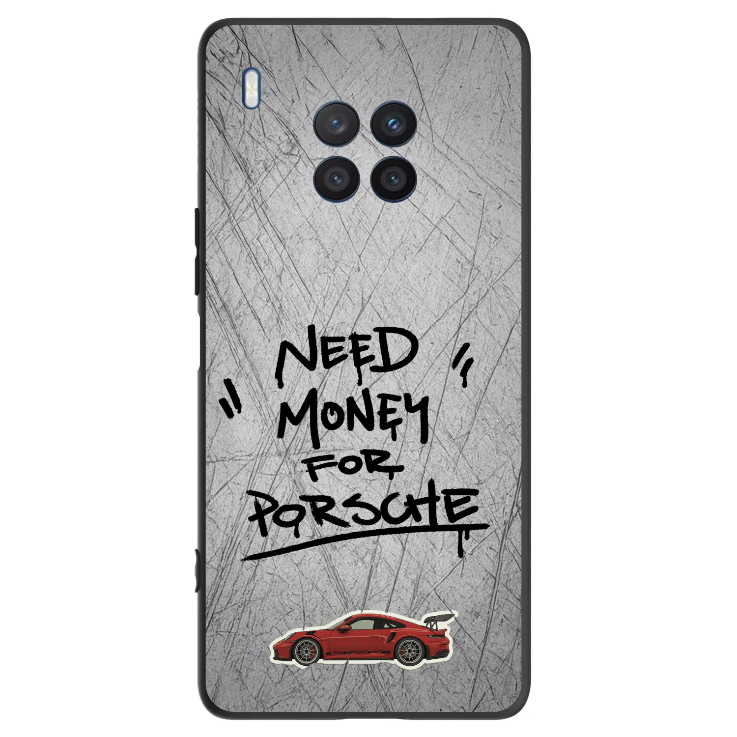 Picasee Μαύρη θήκη σιλικόνης για Honor 50 Lite - Grey Drift