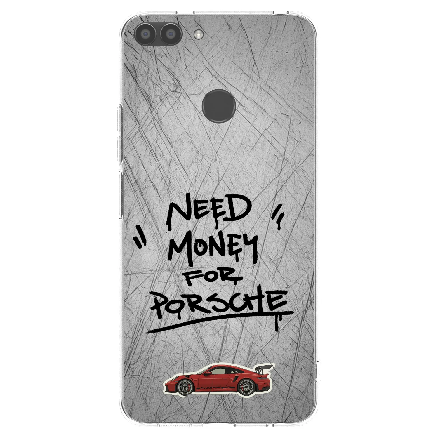 Picasee διαφανής θήκη σιλικόνης Huawei P Smart - Grey Drift