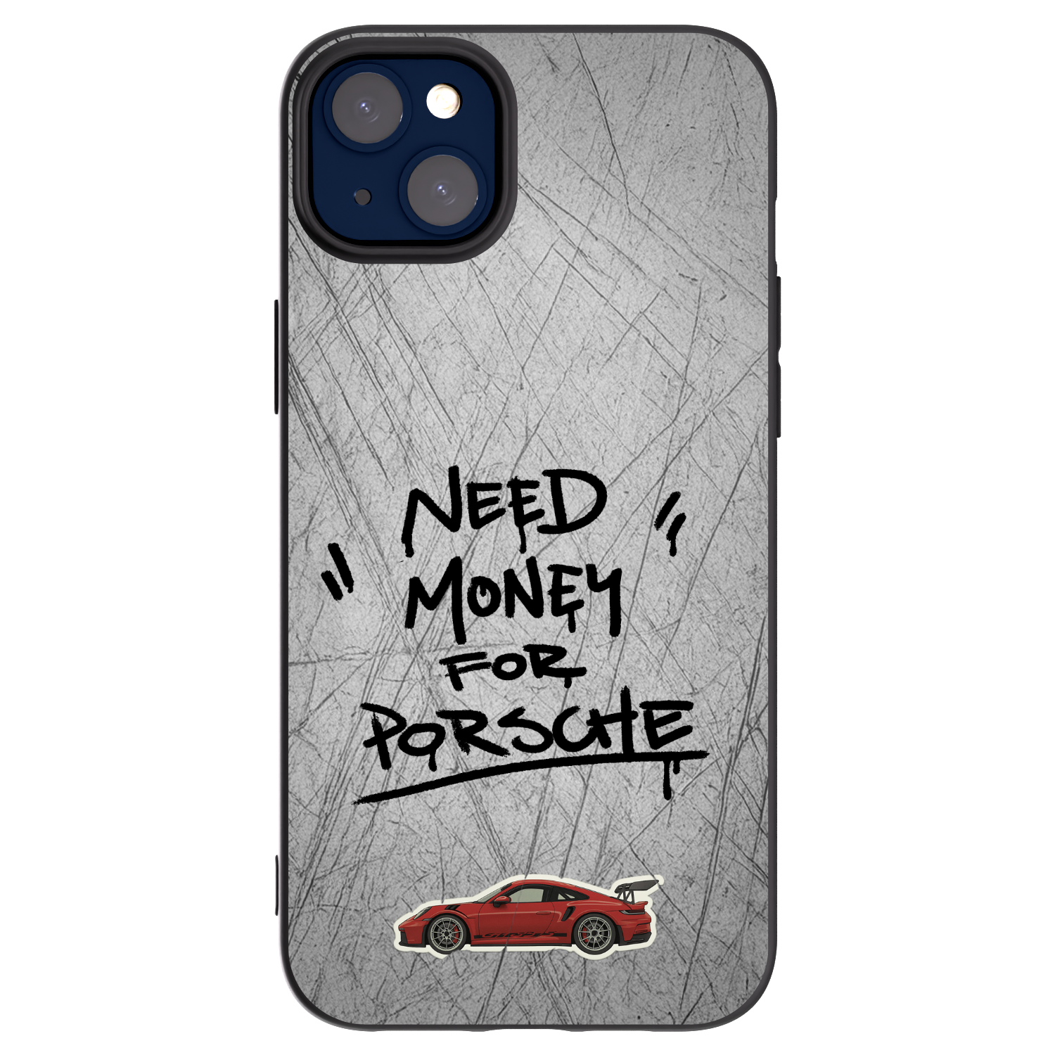 Picasee Μαύρη θήκη σιλικόνης για Apple iPhone 14 Plus - Grey Drift