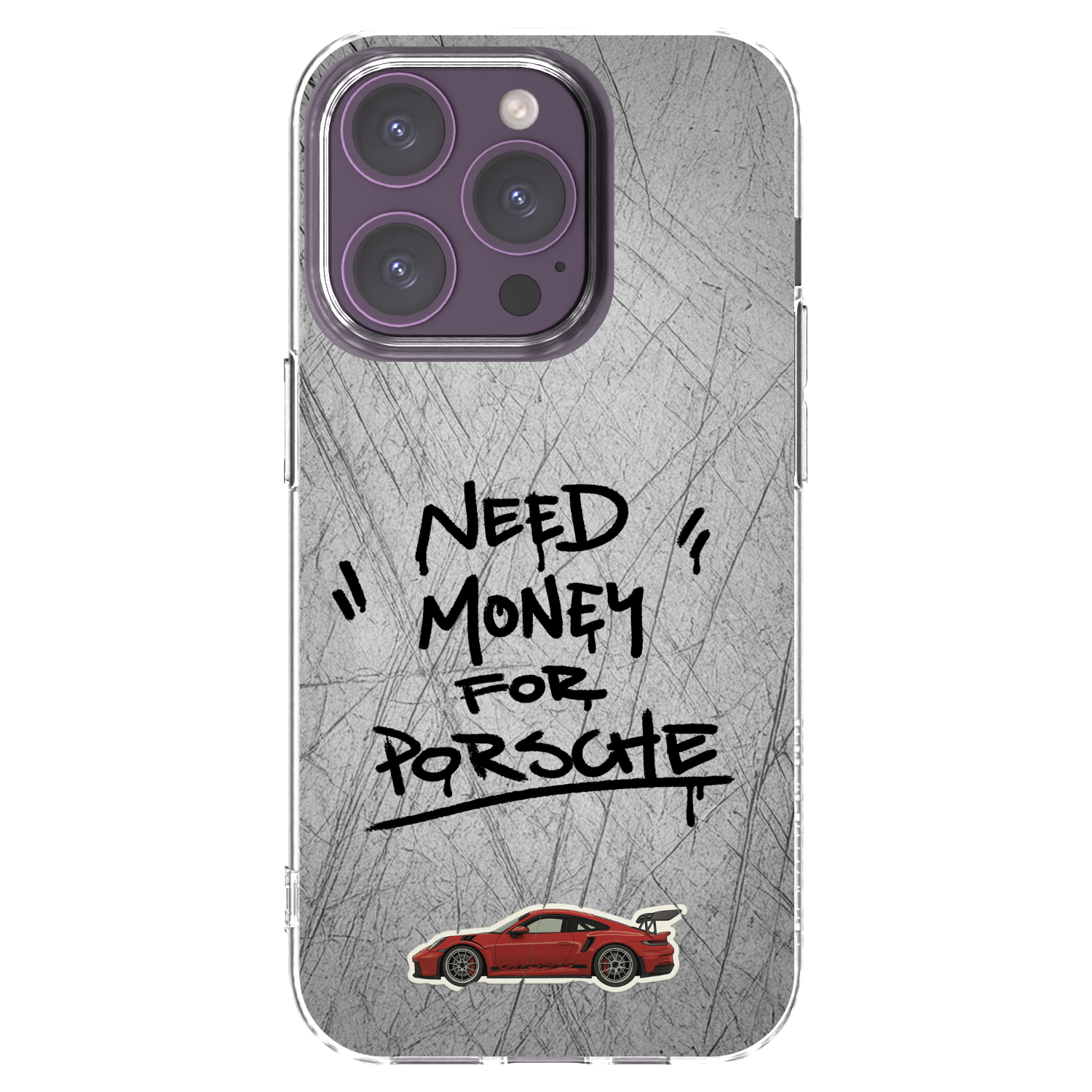 Picasee διαφανής θήκη σιλικόνης Apple iPhone 14 Pro - Grey Drift
