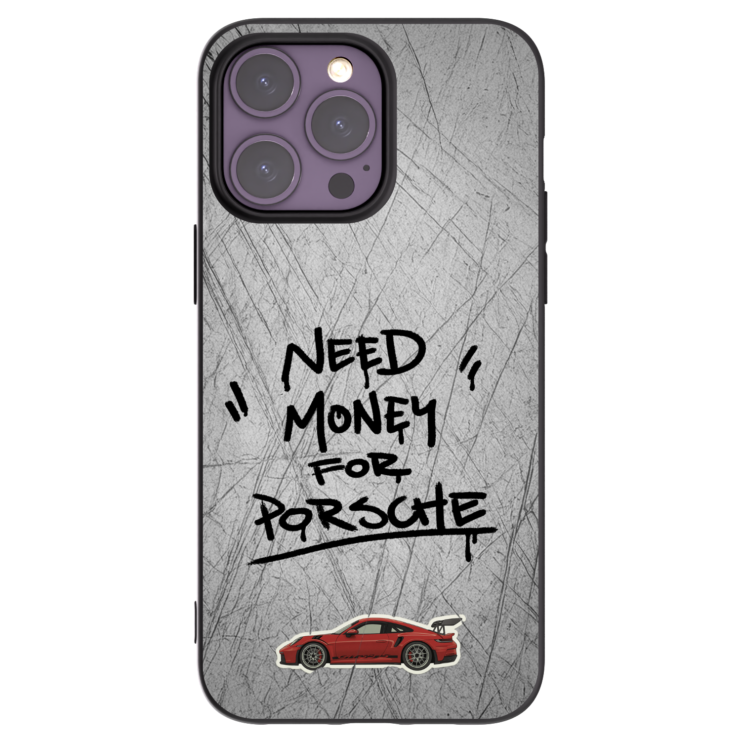 Picasee Μαύρη θήκη σιλικόνης για Apple iPhone 14 Pro Max - Grey Drift