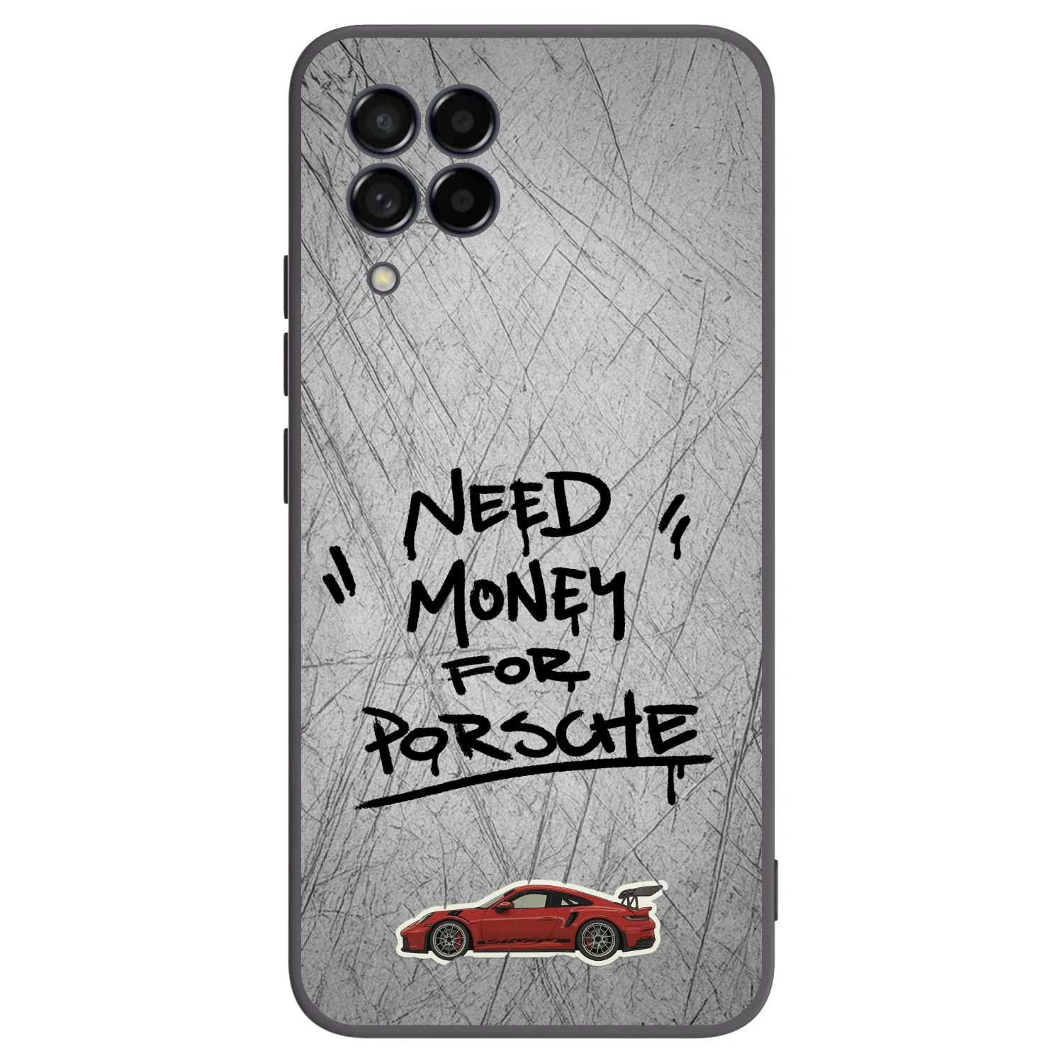 Picasee Μαύρη θήκη σιλικόνης για Samsung Galaxy M53 5G - Grey Drift