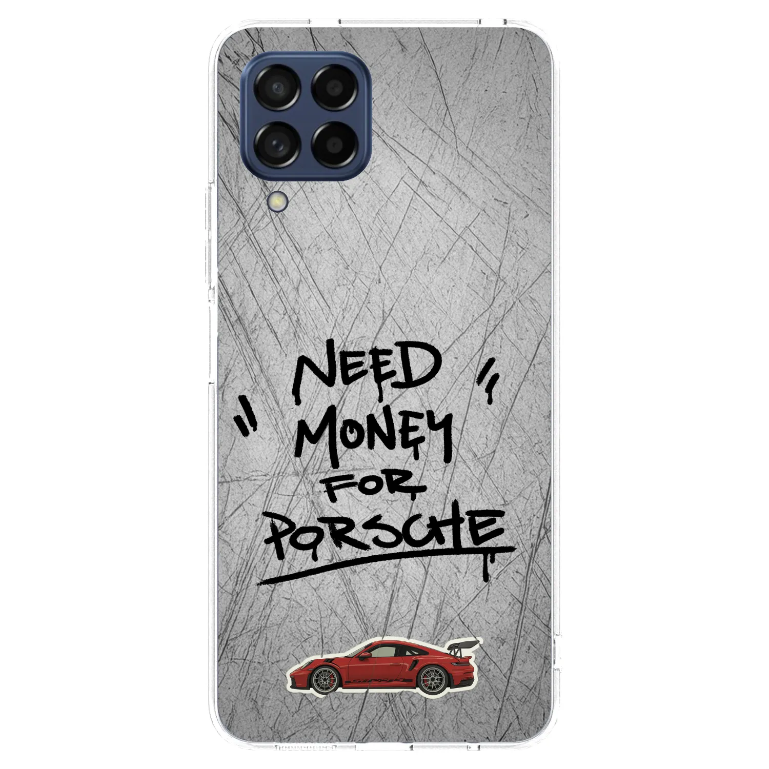 Picasee διαφανής θήκη σιλικόνης Samsung Galaxy M53 5G - Grey Drift