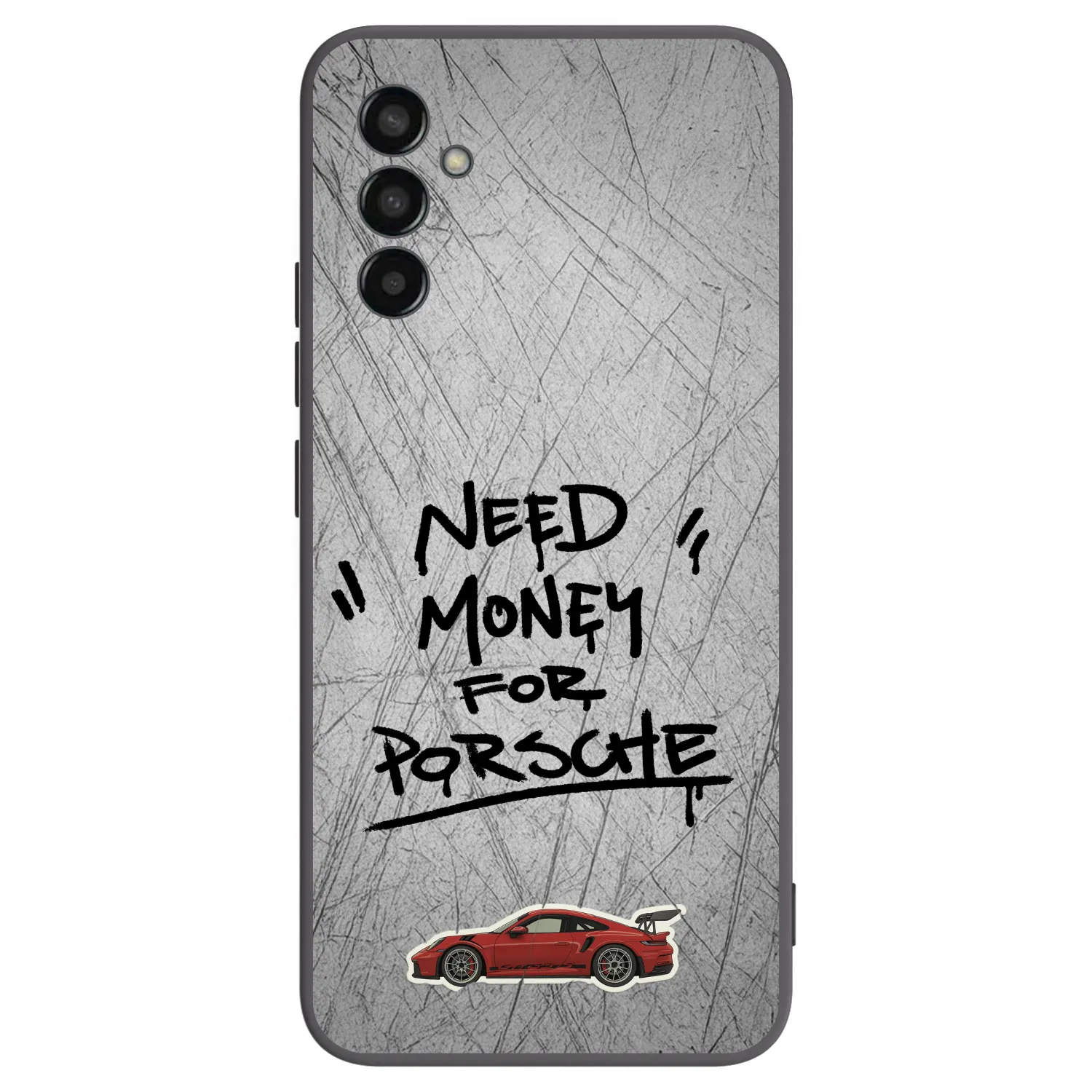 Picasee Μαύρη θήκη σιλικόνης για Samsung Galaxy M13 M135F - Grey Drift