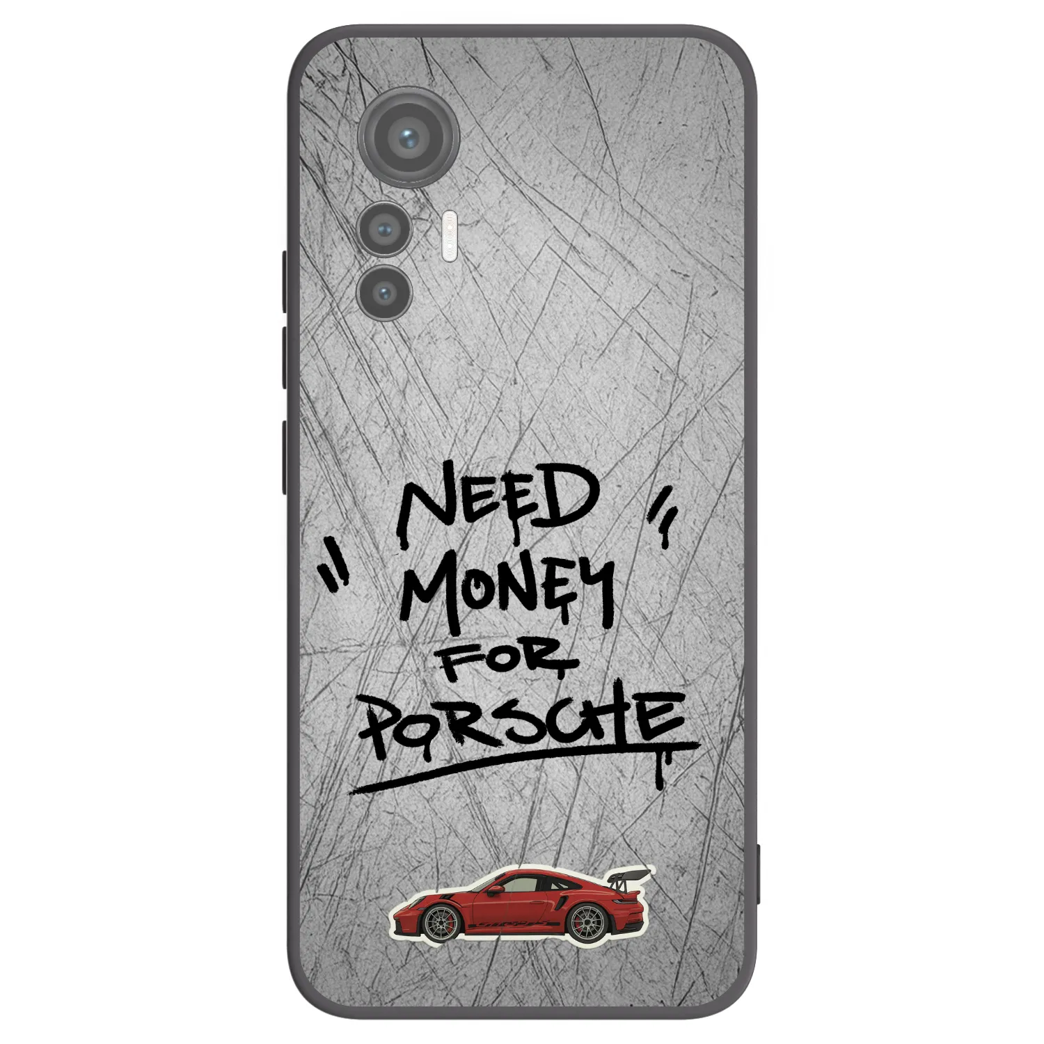 Picasee Μαύρη θήκη σιλικόνης για Xiaomi 12 Lite - Grey Drift