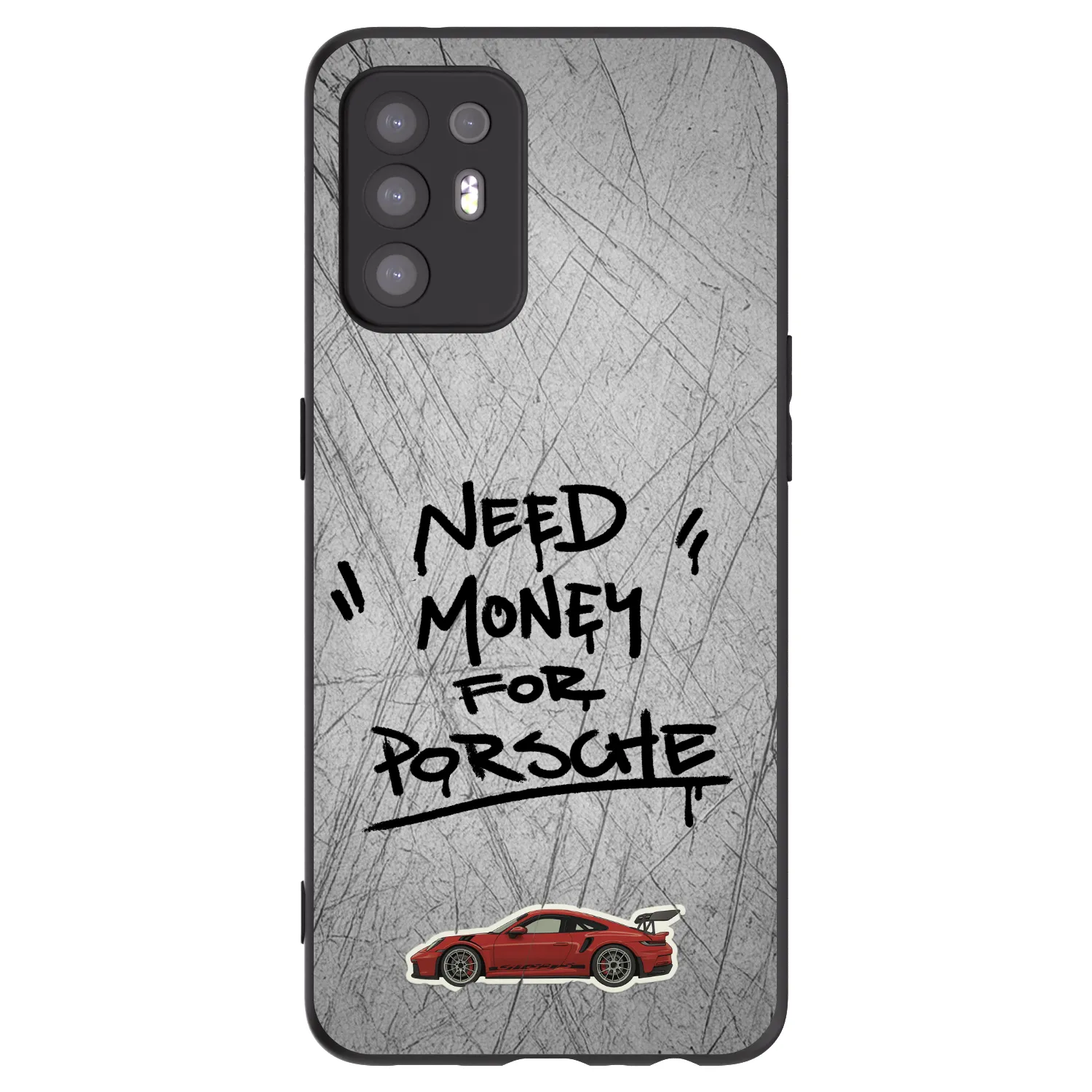 Picasee Μαύρη θήκη σιλικόνης για OPPO A94 5G - Grey Drift