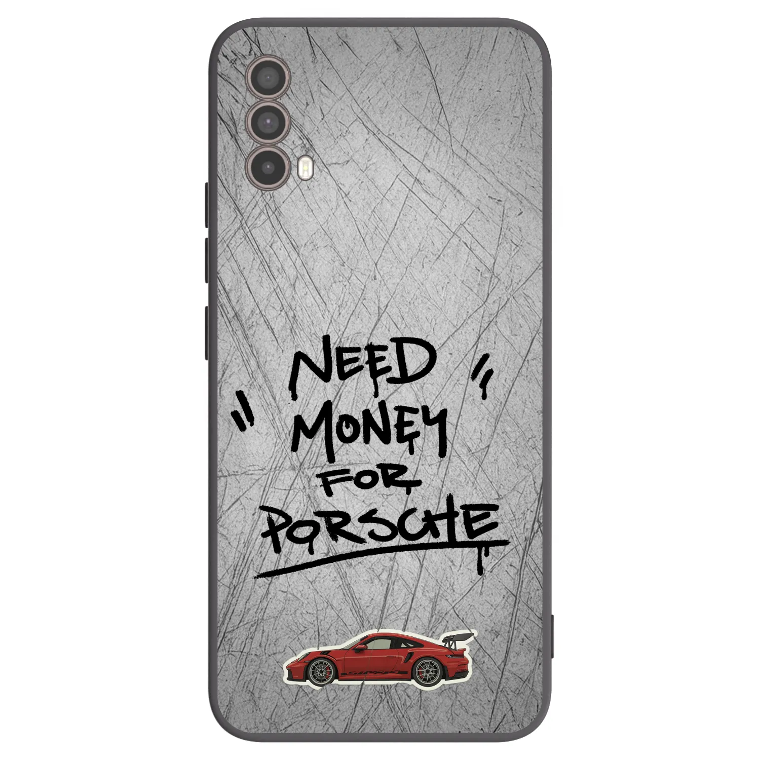 Picasee Μαύρη θήκη σιλικόνης για Motorola Moto E40 - Grey Drift