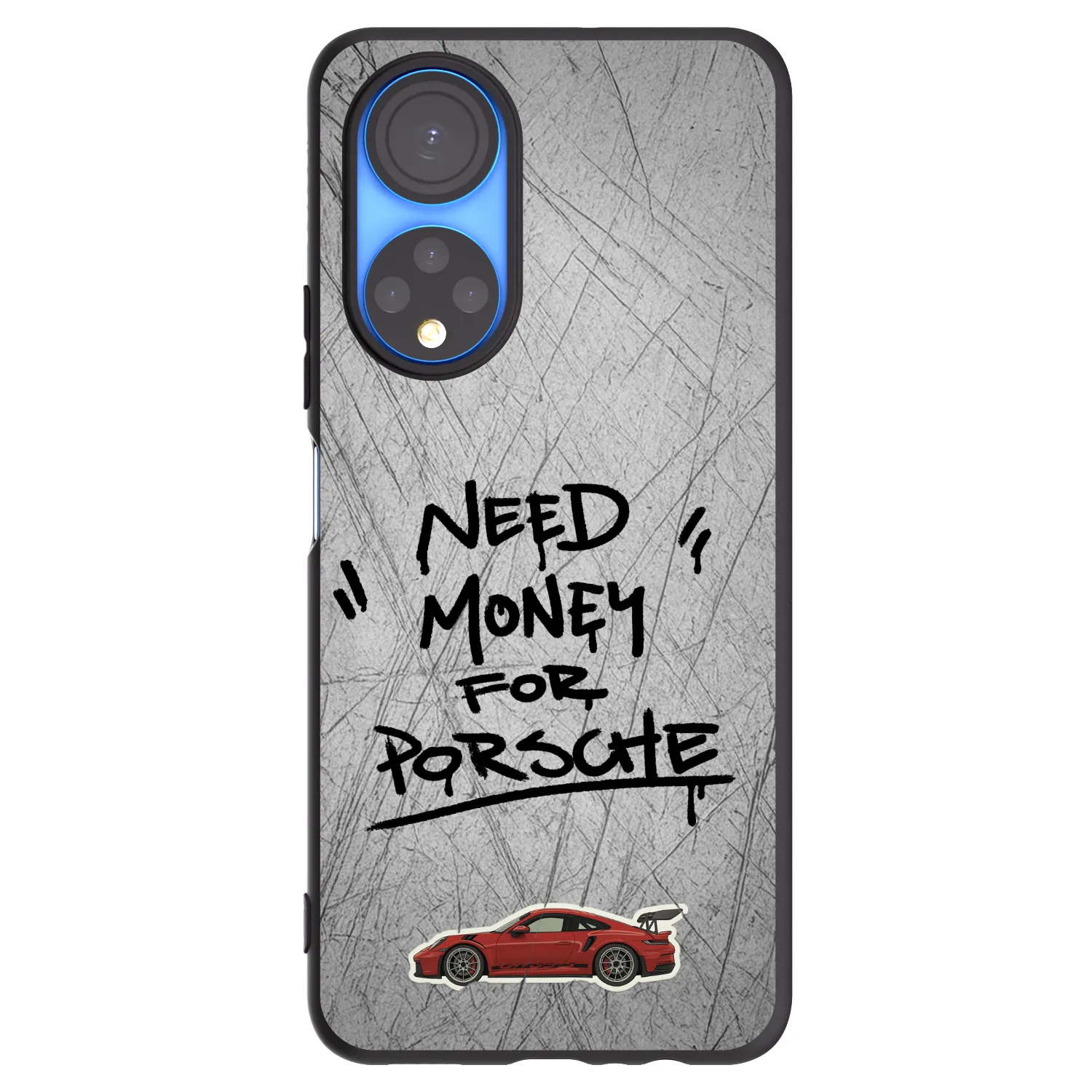 Picasee Μαύρη θήκη σιλικόνης για Honor X7 - Grey Drift