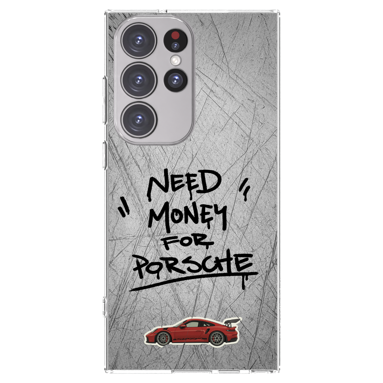 Picasee διαφανής θήκη σιλικόνης Samsung Galaxy S23 Ultra 5G - Grey Drift